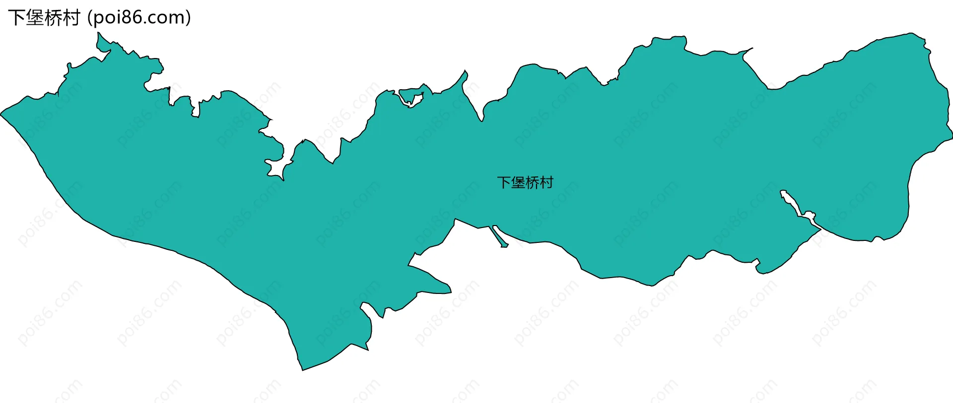 下堡桥村边界地图