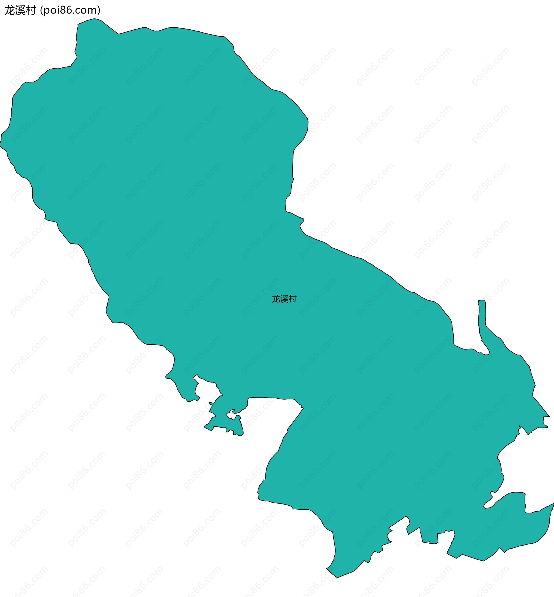 龙溪村边界地图