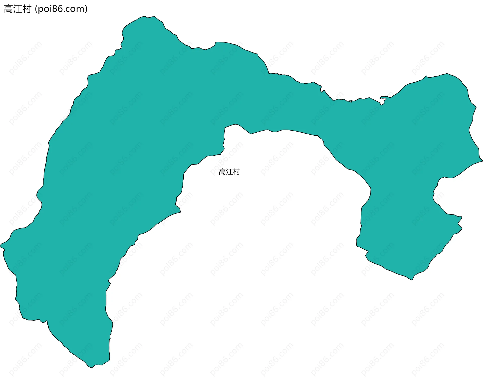 高江村边界地图