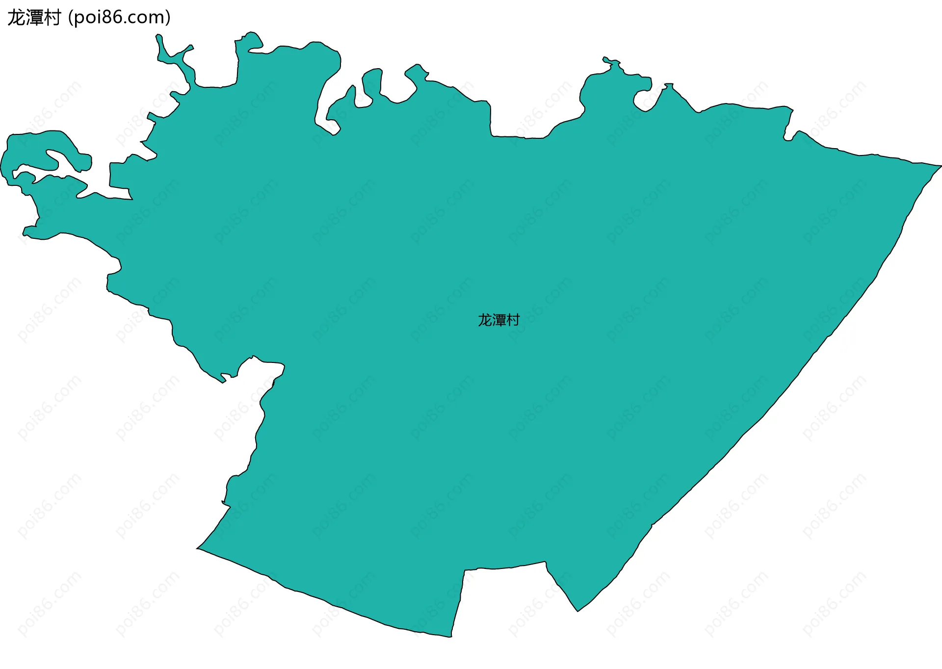 龙潭村边界地图