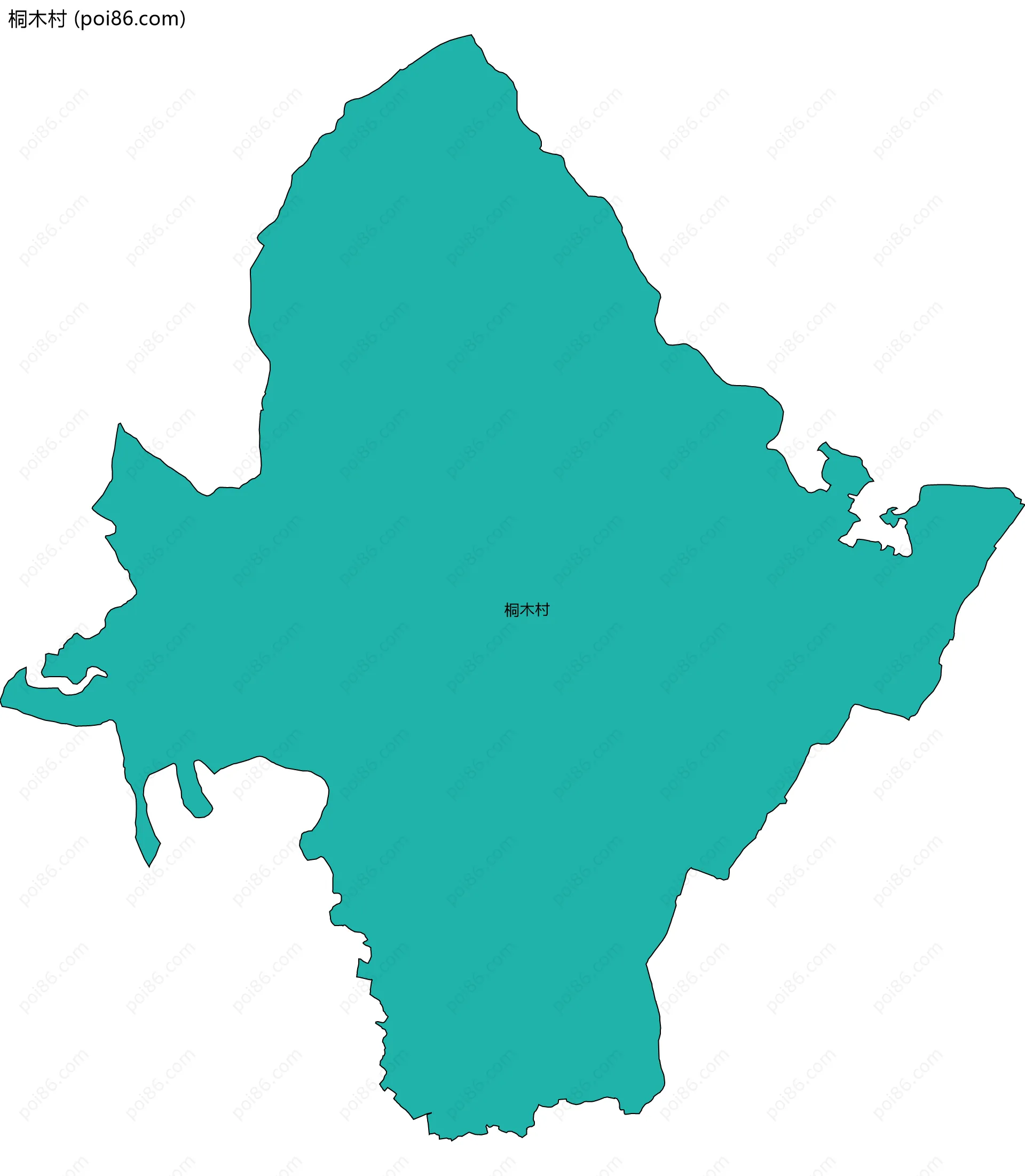 桐木村边界地图