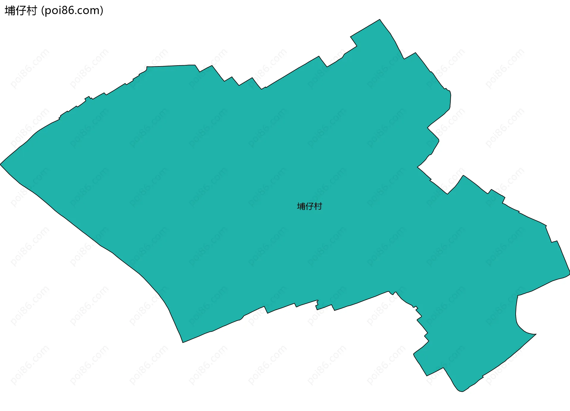 埔仔村边界地图