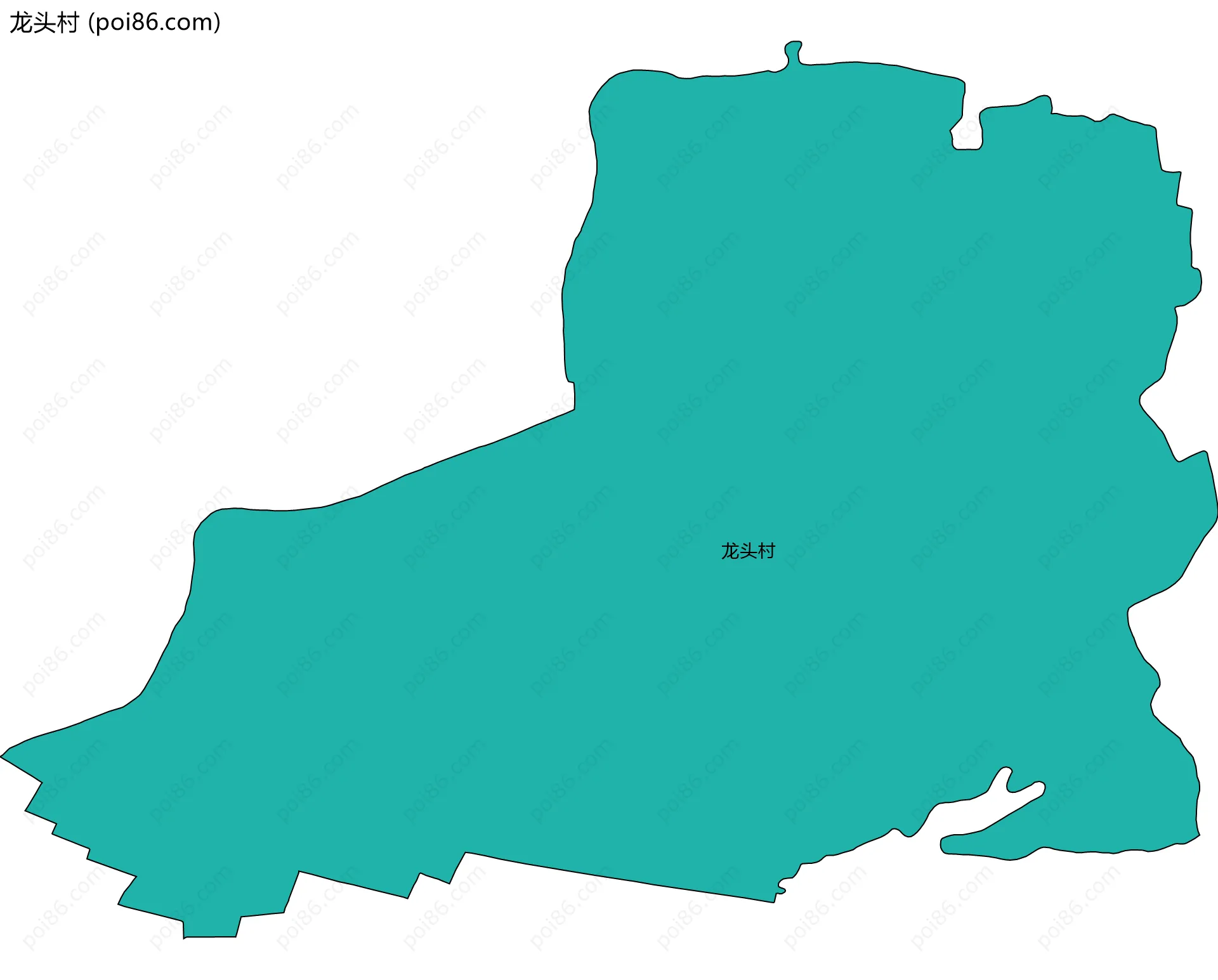 龙头村边界地图