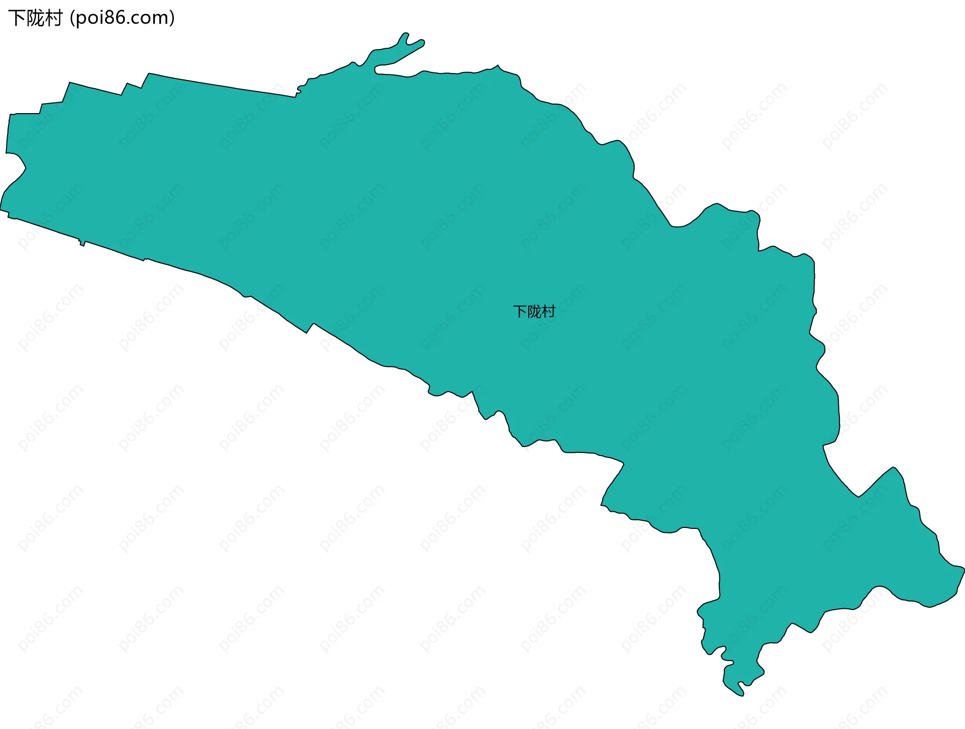 下陇村边界地图