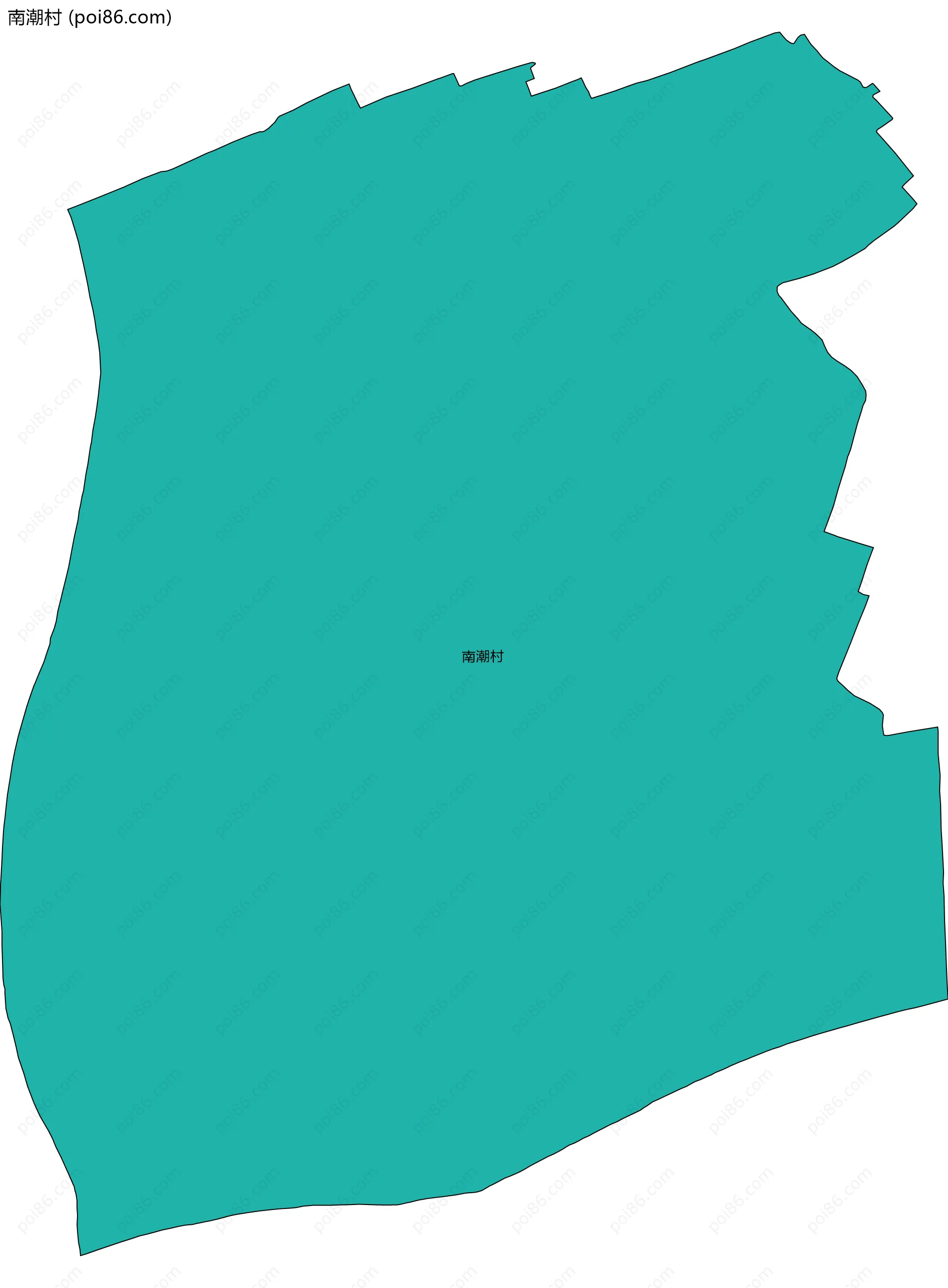 南潮村边界地图