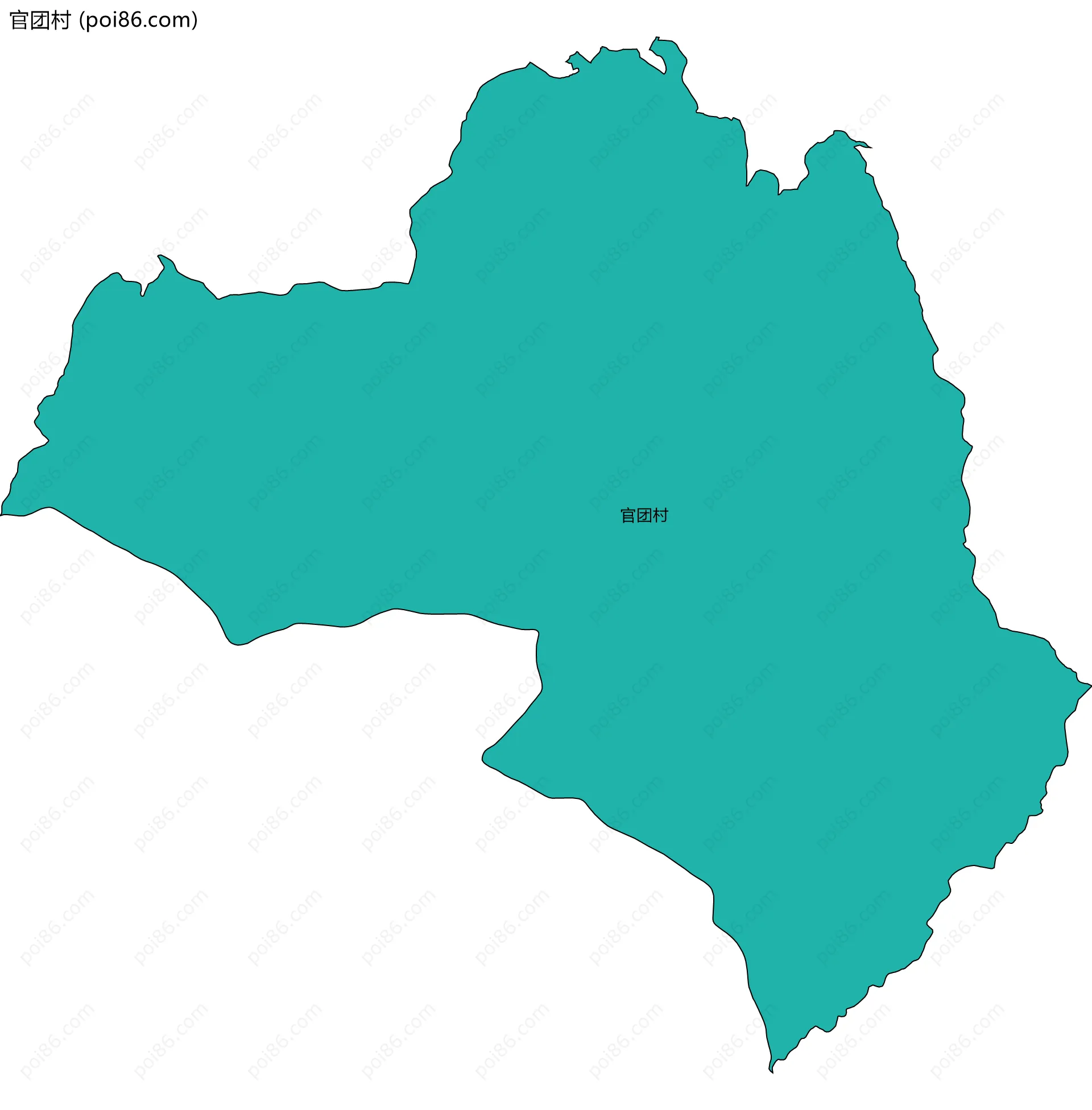 官团村边界地图