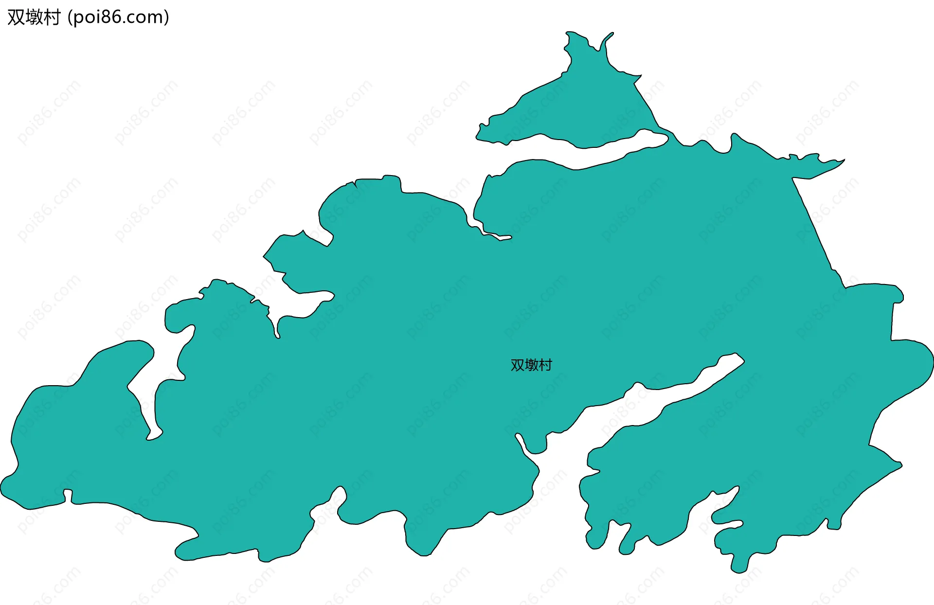 双墩村边界地图