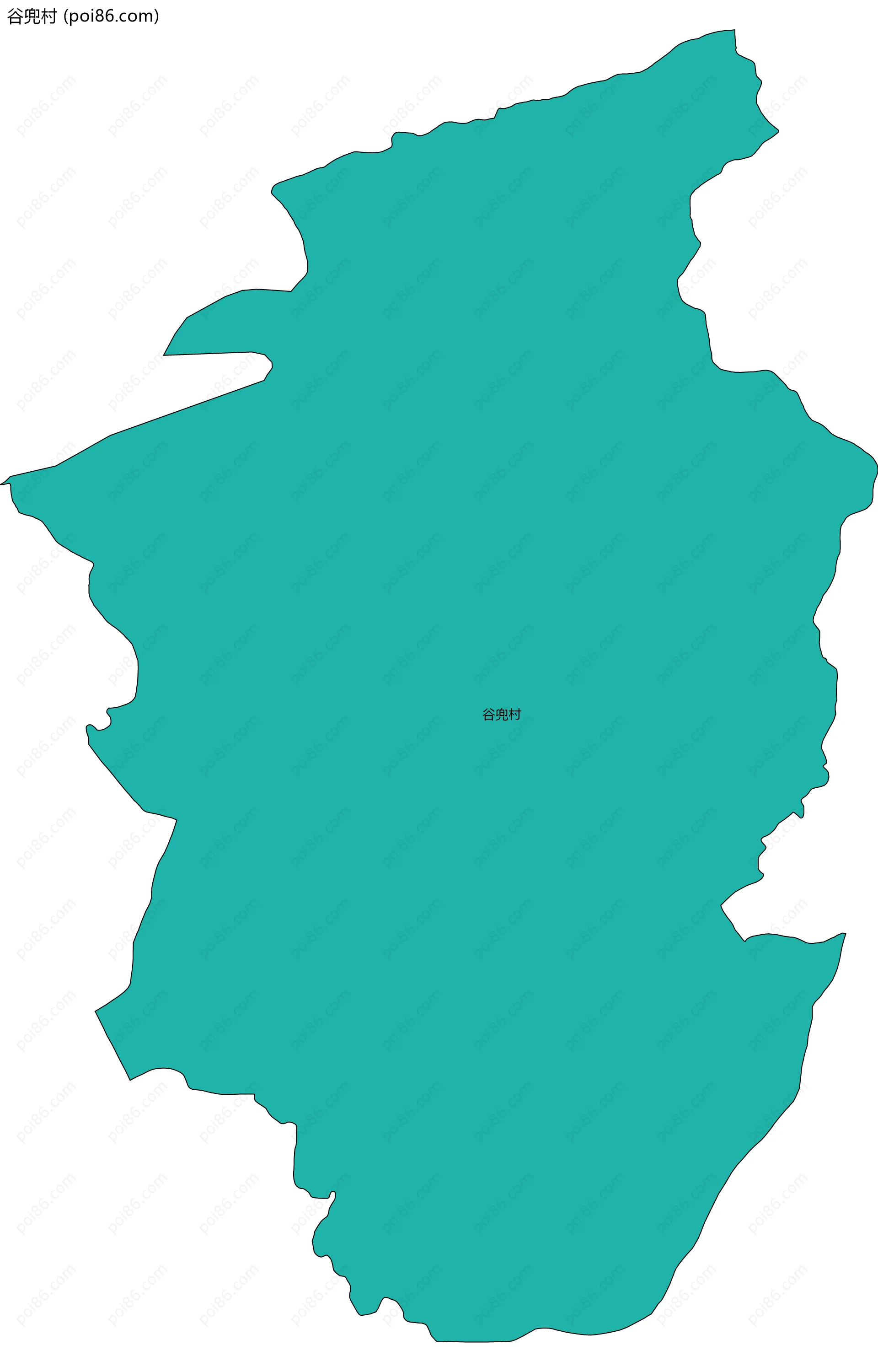 谷兜村边界地图