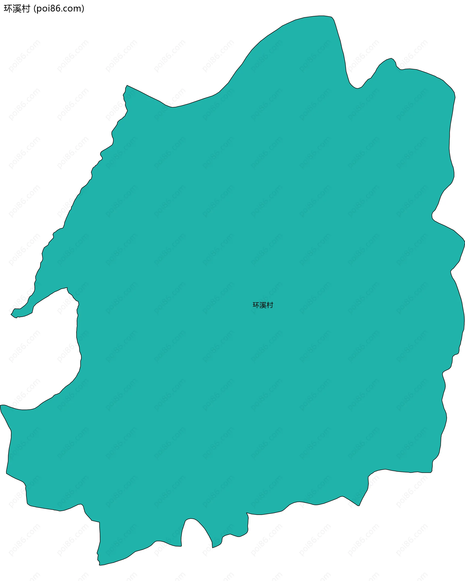 环溪村边界地图