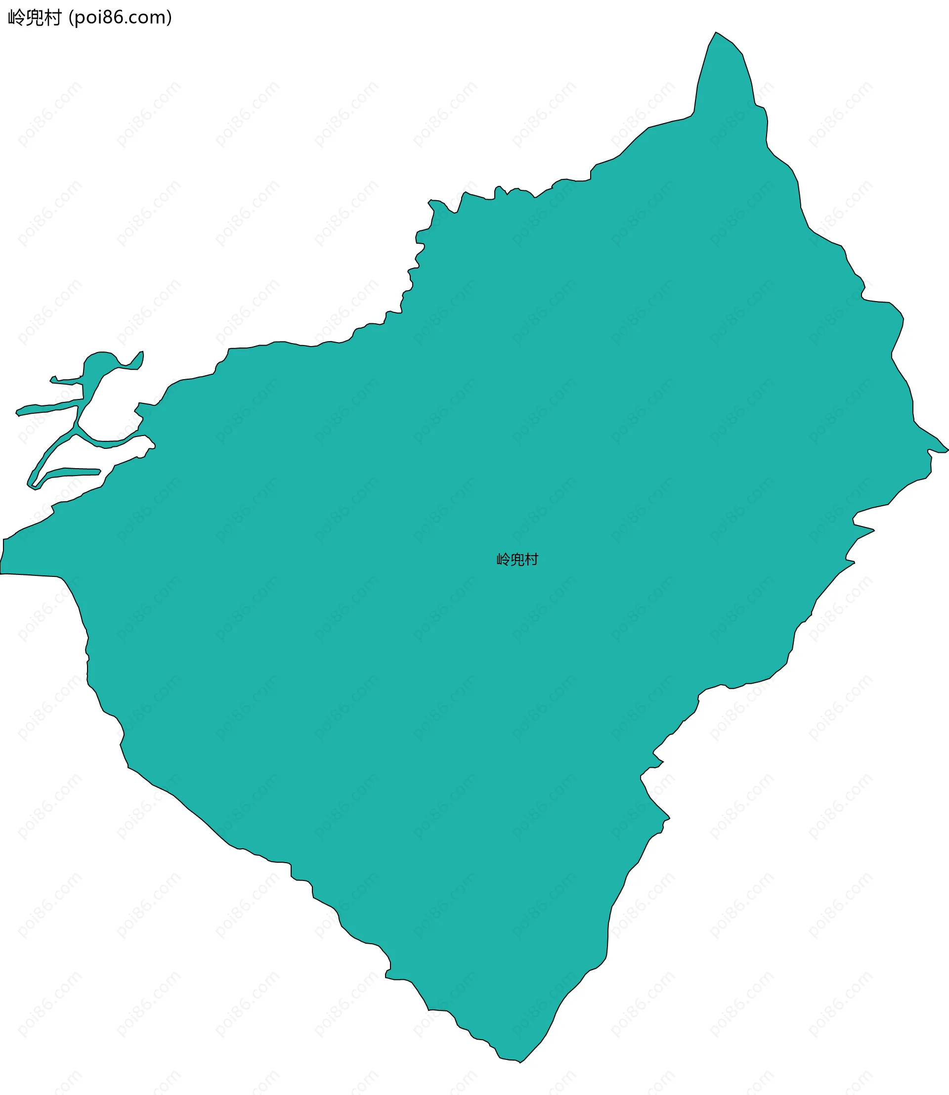 岭兜村边界地图