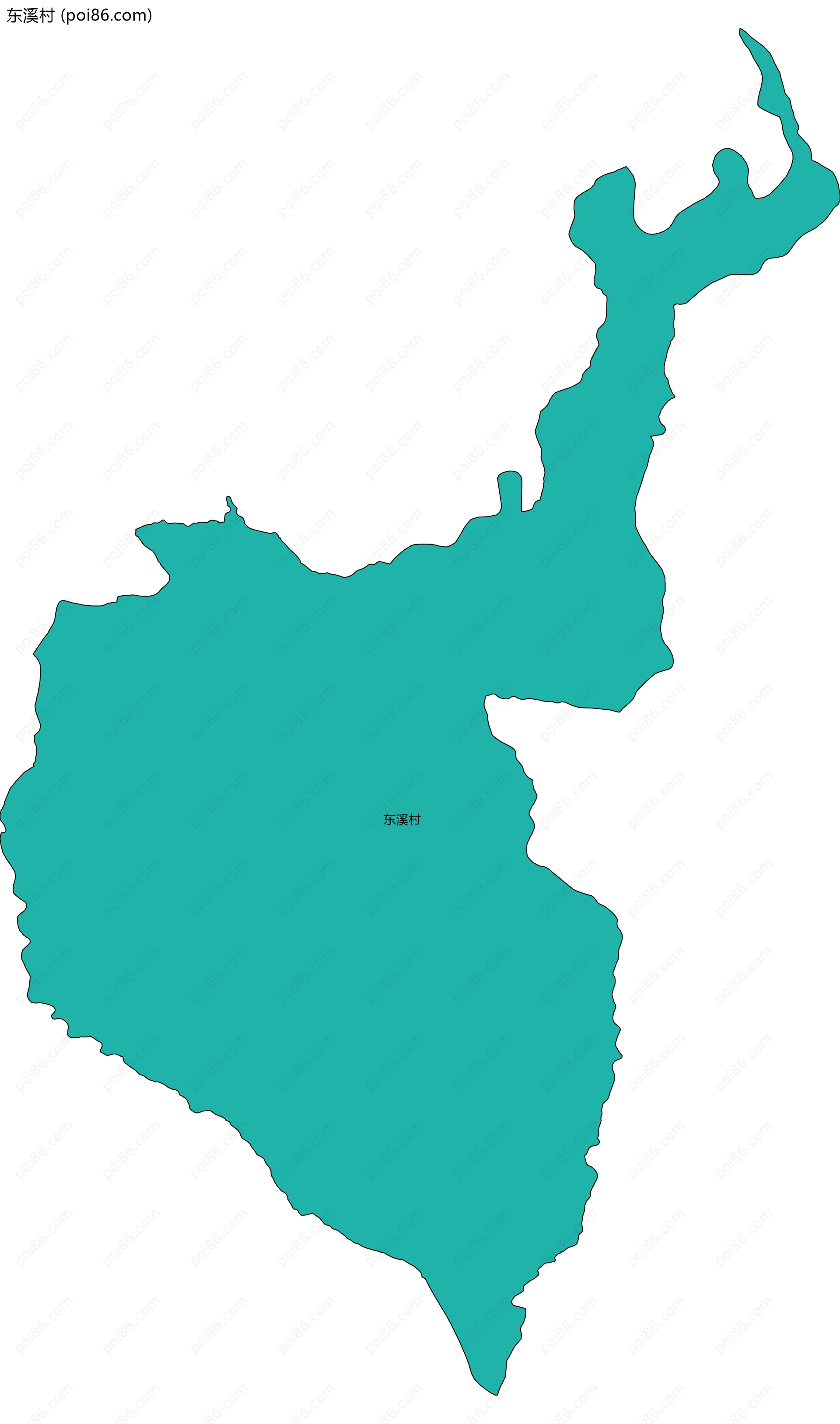 东溪村边界地图