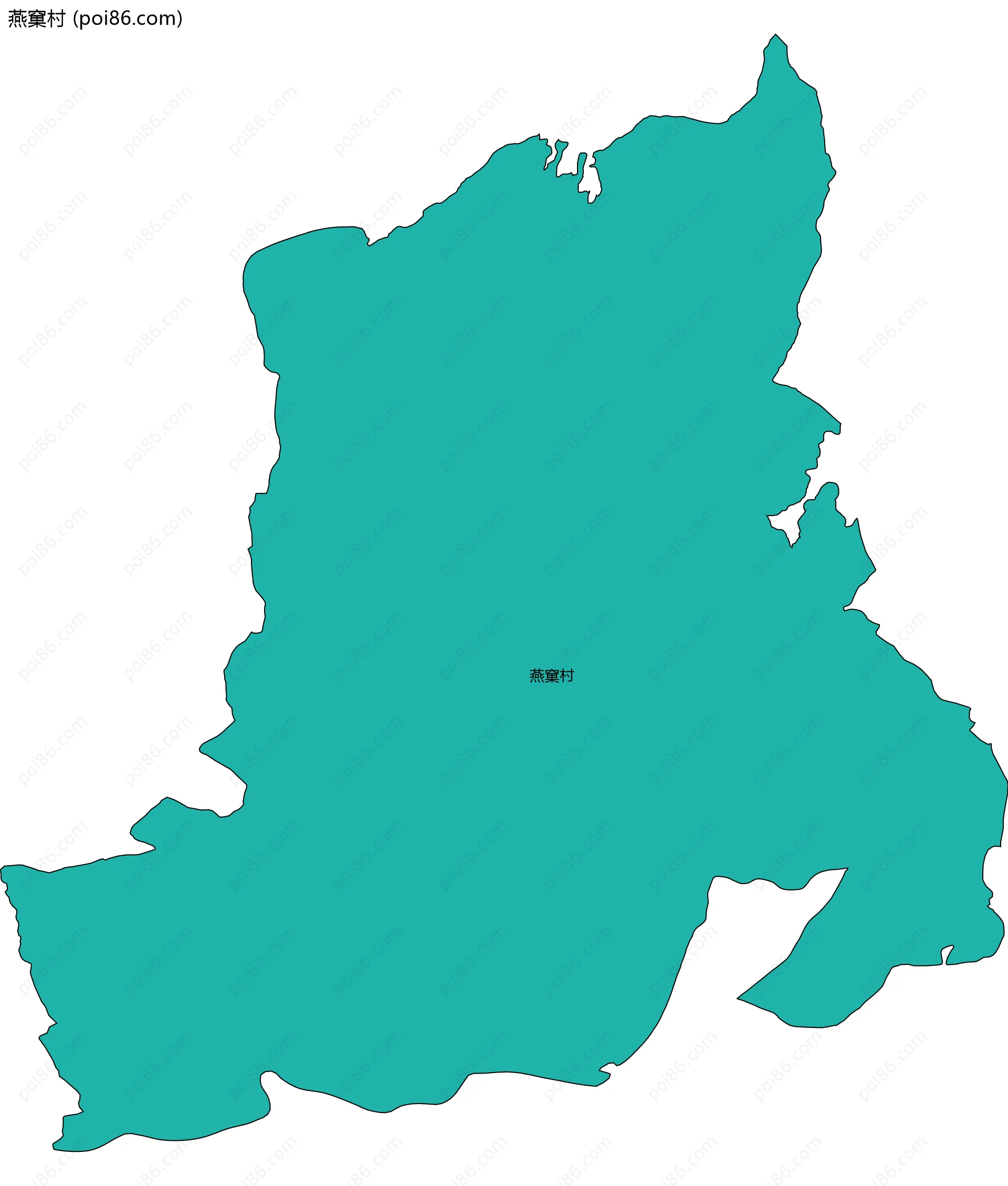 燕窠村边界地图