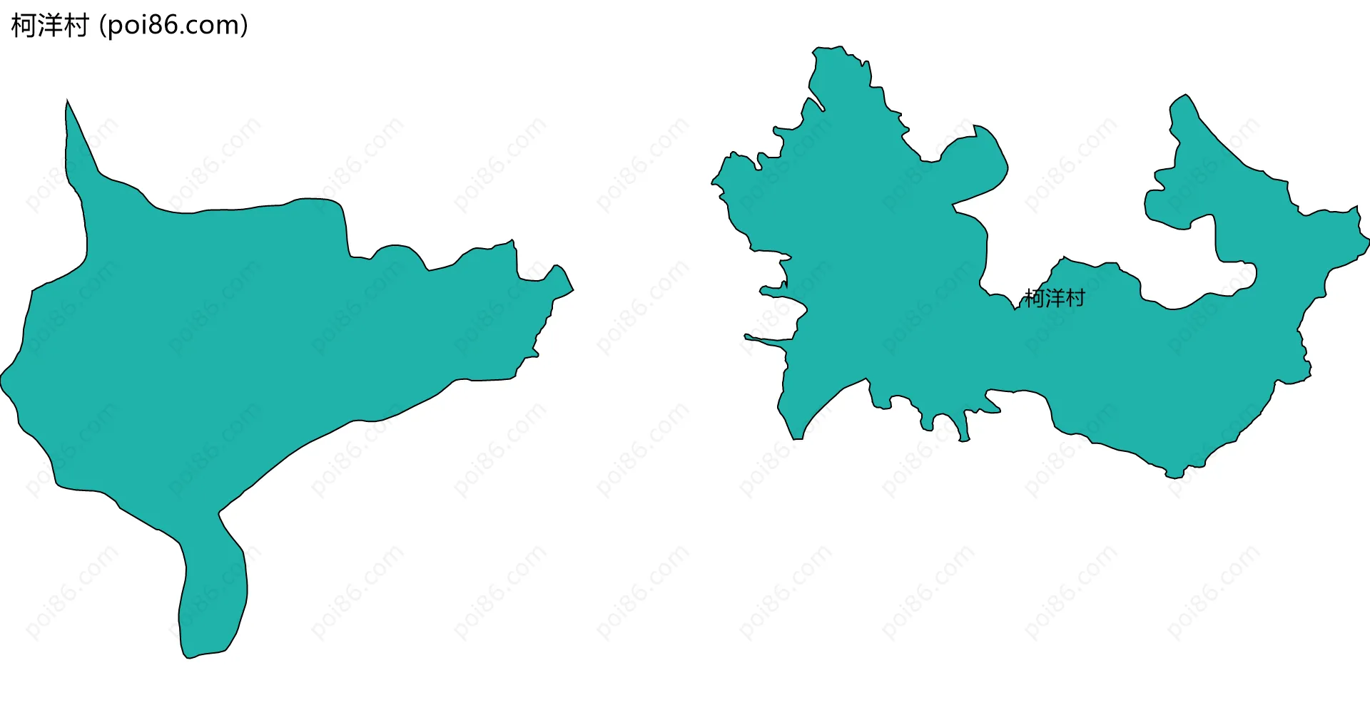 柯洋村边界地图