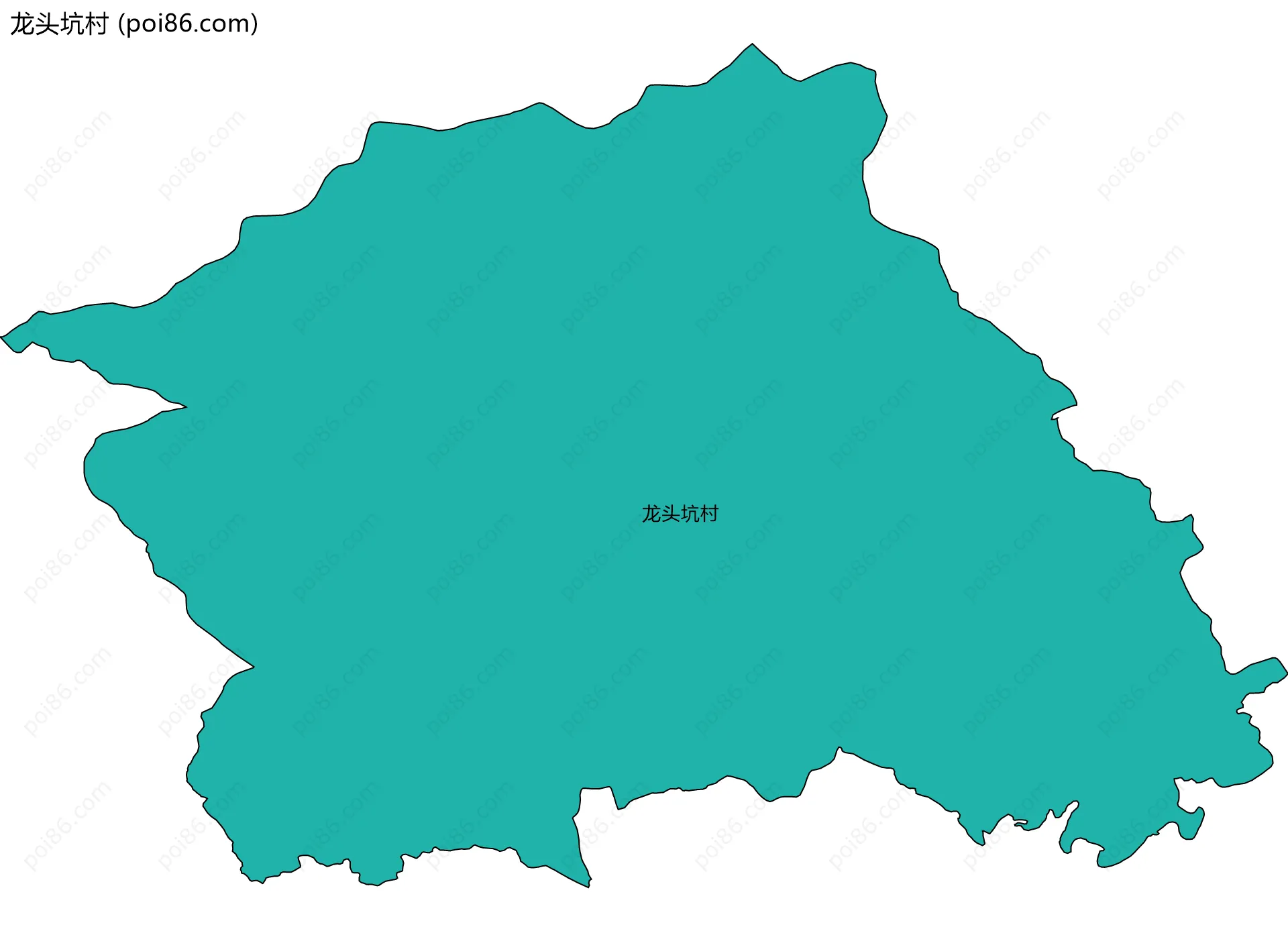 龙头坑村边界地图