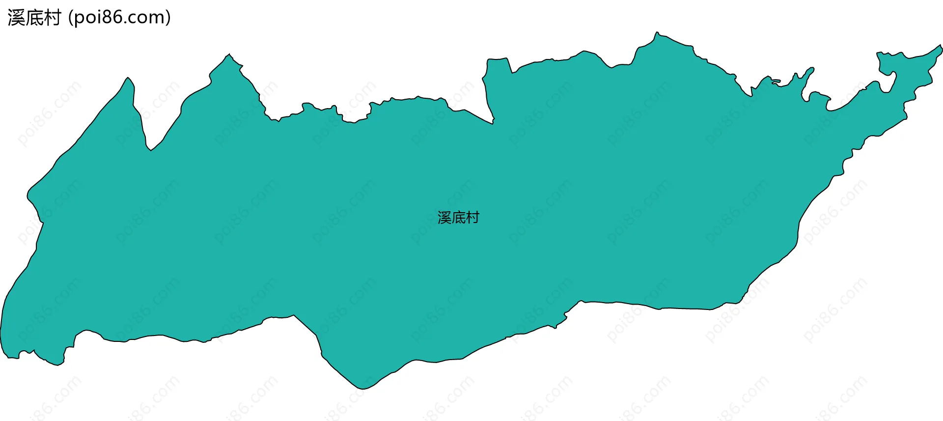 溪底村边界地图