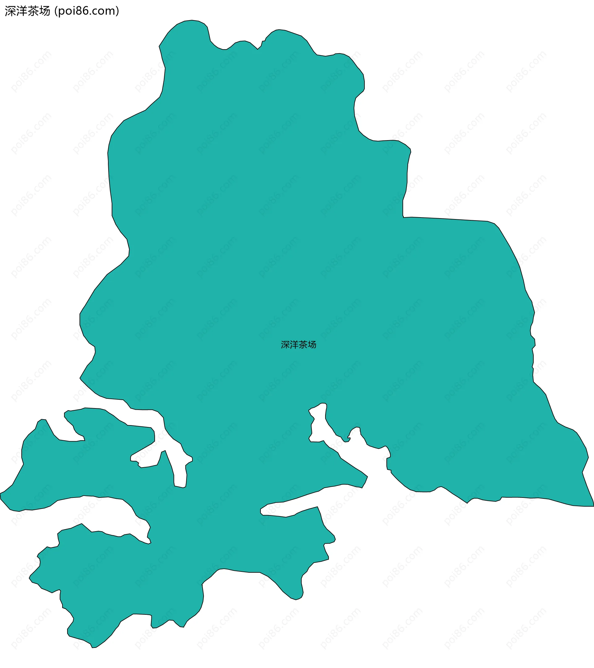 深洋茶场边界地图
