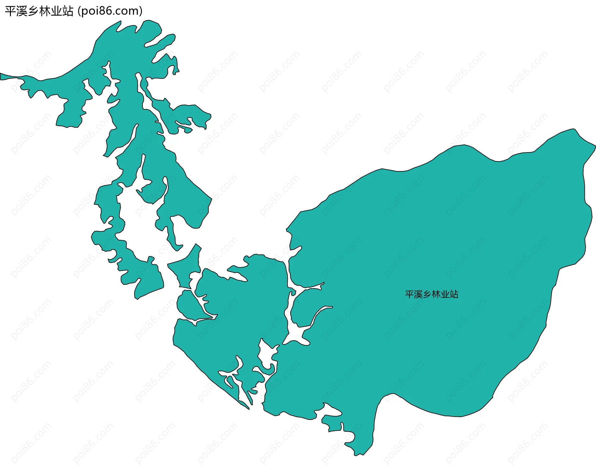 平溪乡林业站边界地图