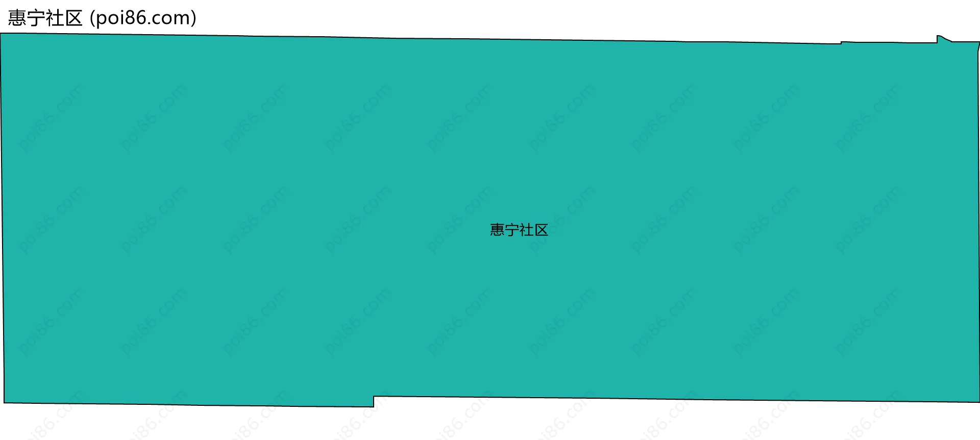 惠宁社区边界地图