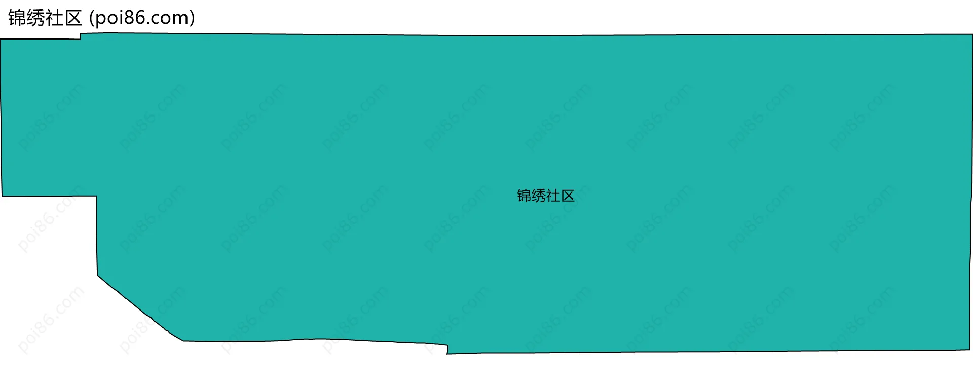 锦绣社区边界地图
