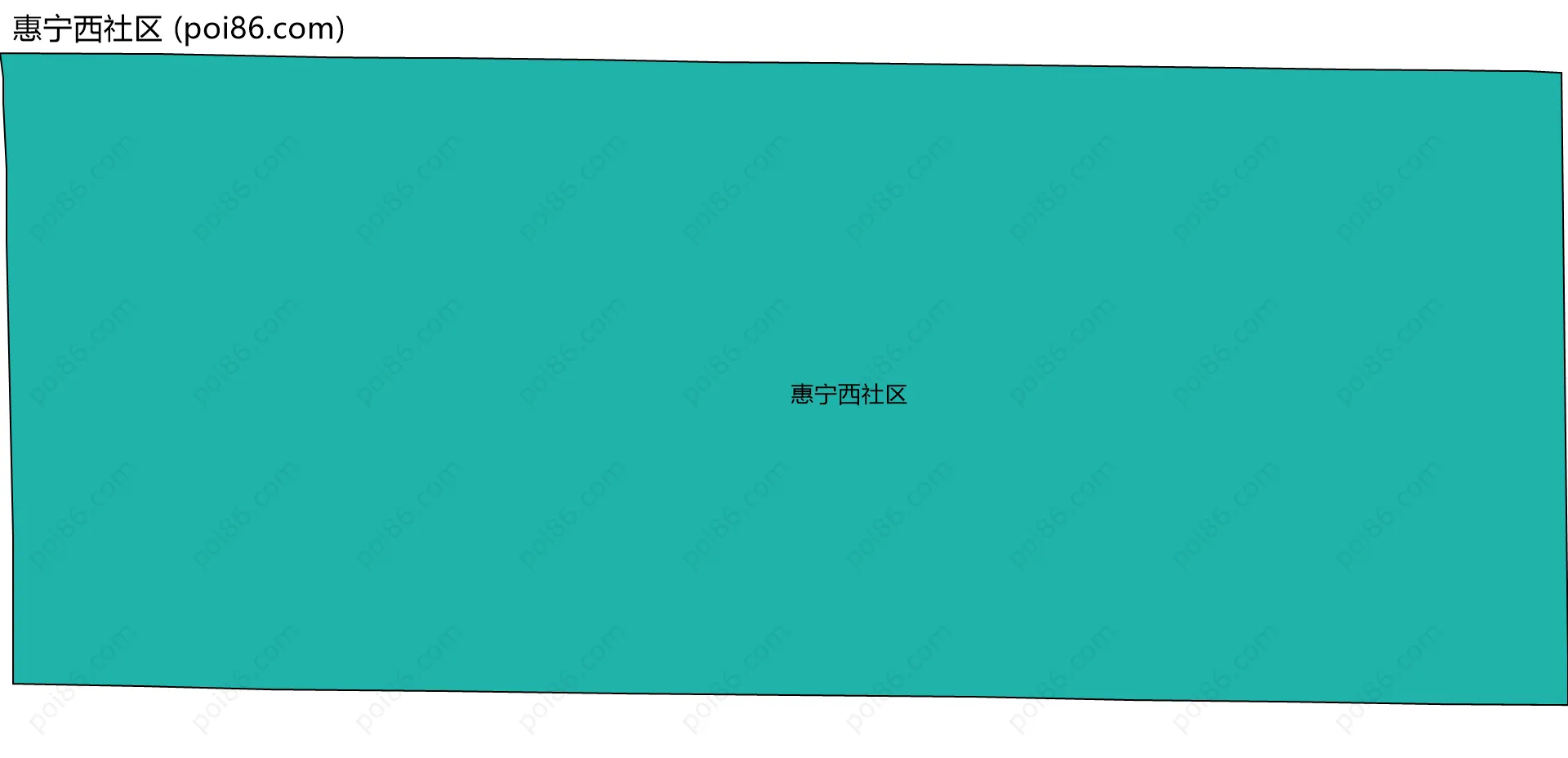 惠宁西社区边界地图