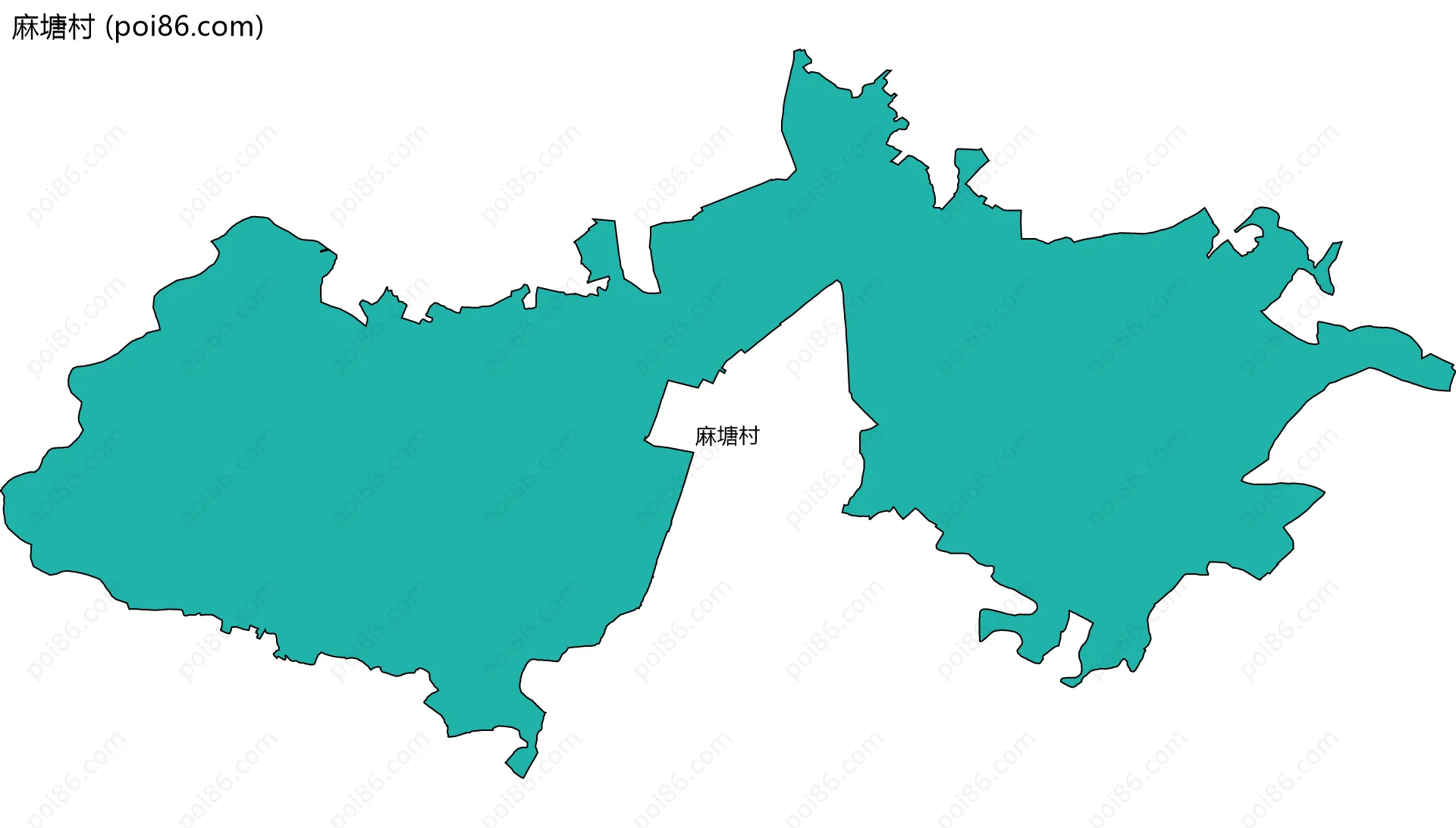 麻塘村边界地图