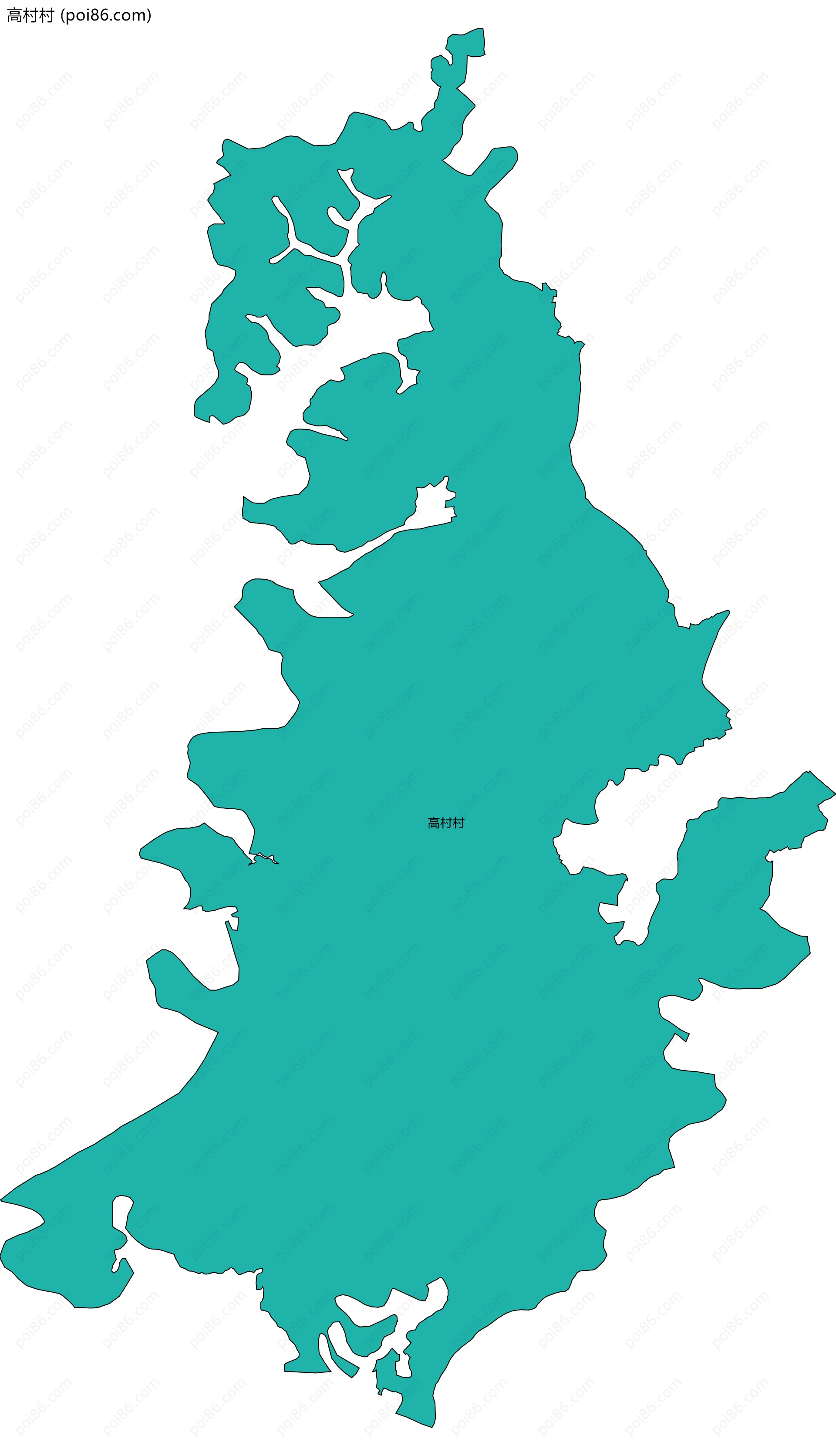 高村村边界地图