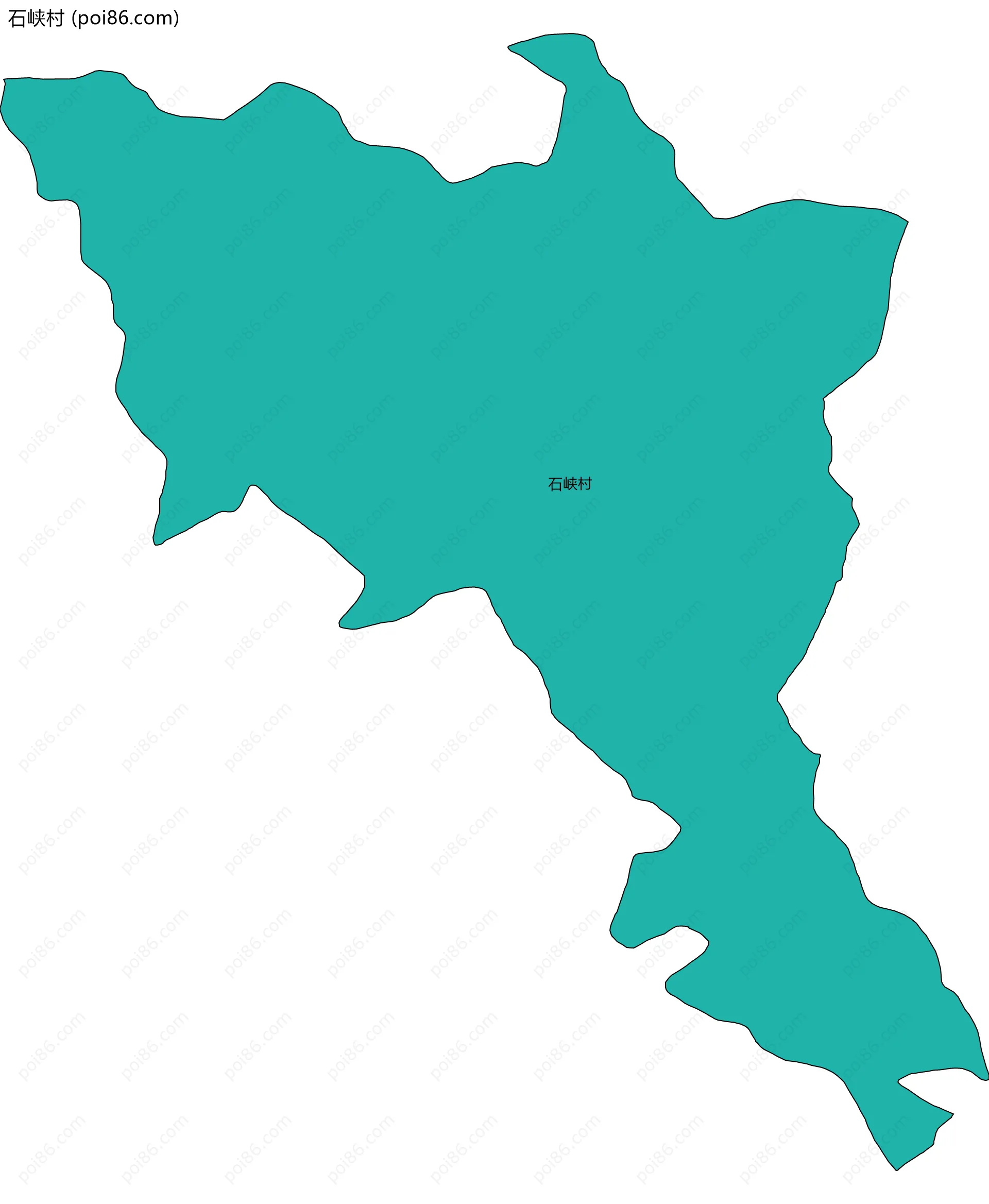石峡村边界地图