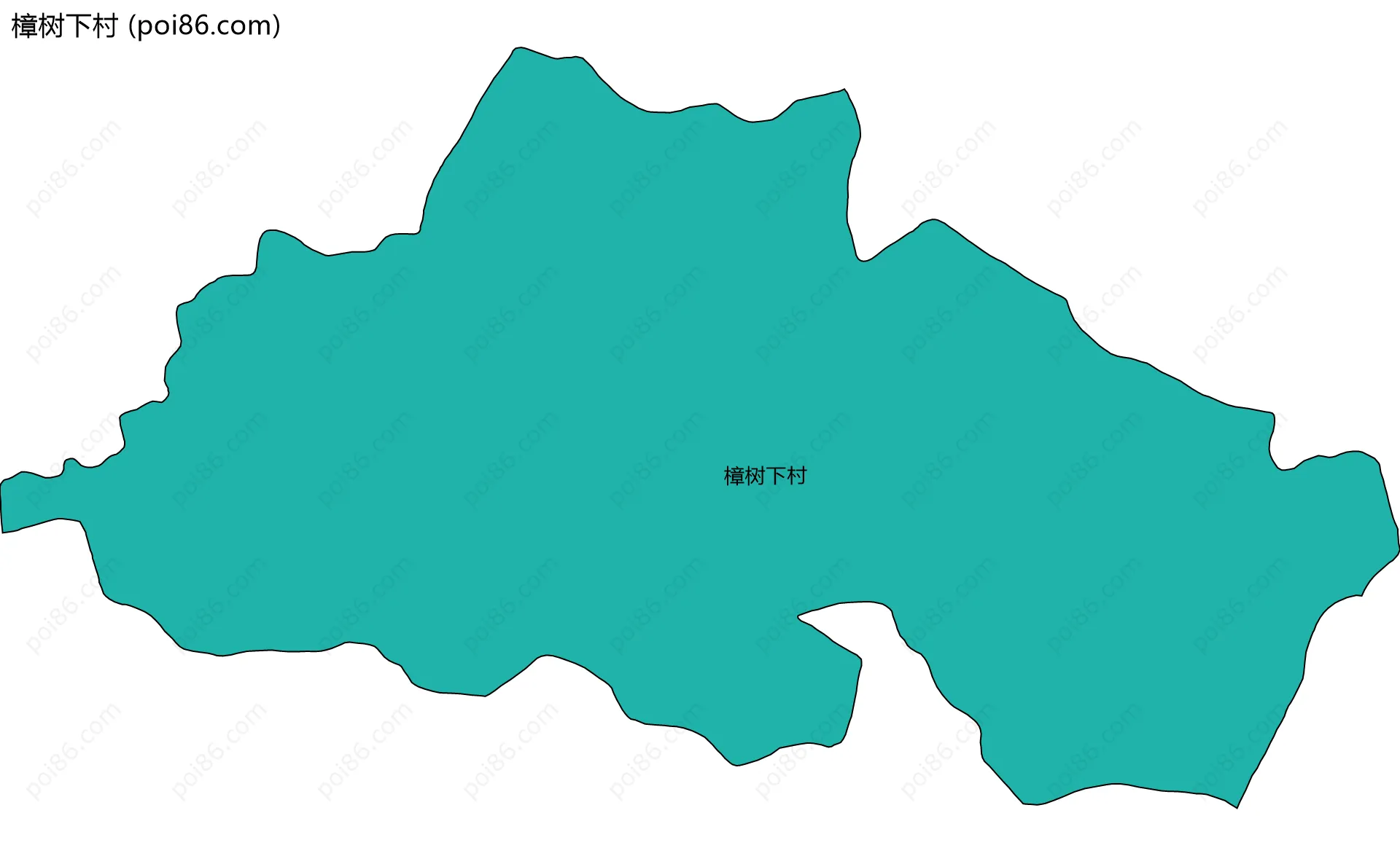 樟树下村边界地图