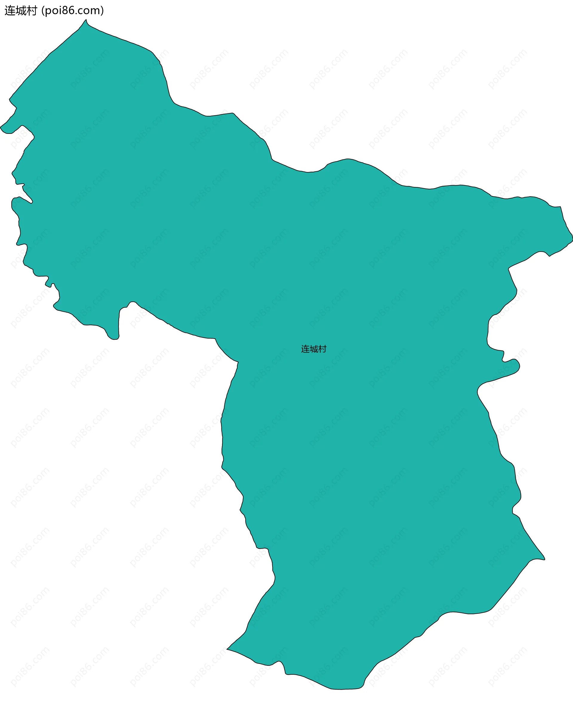 连城村边界地图