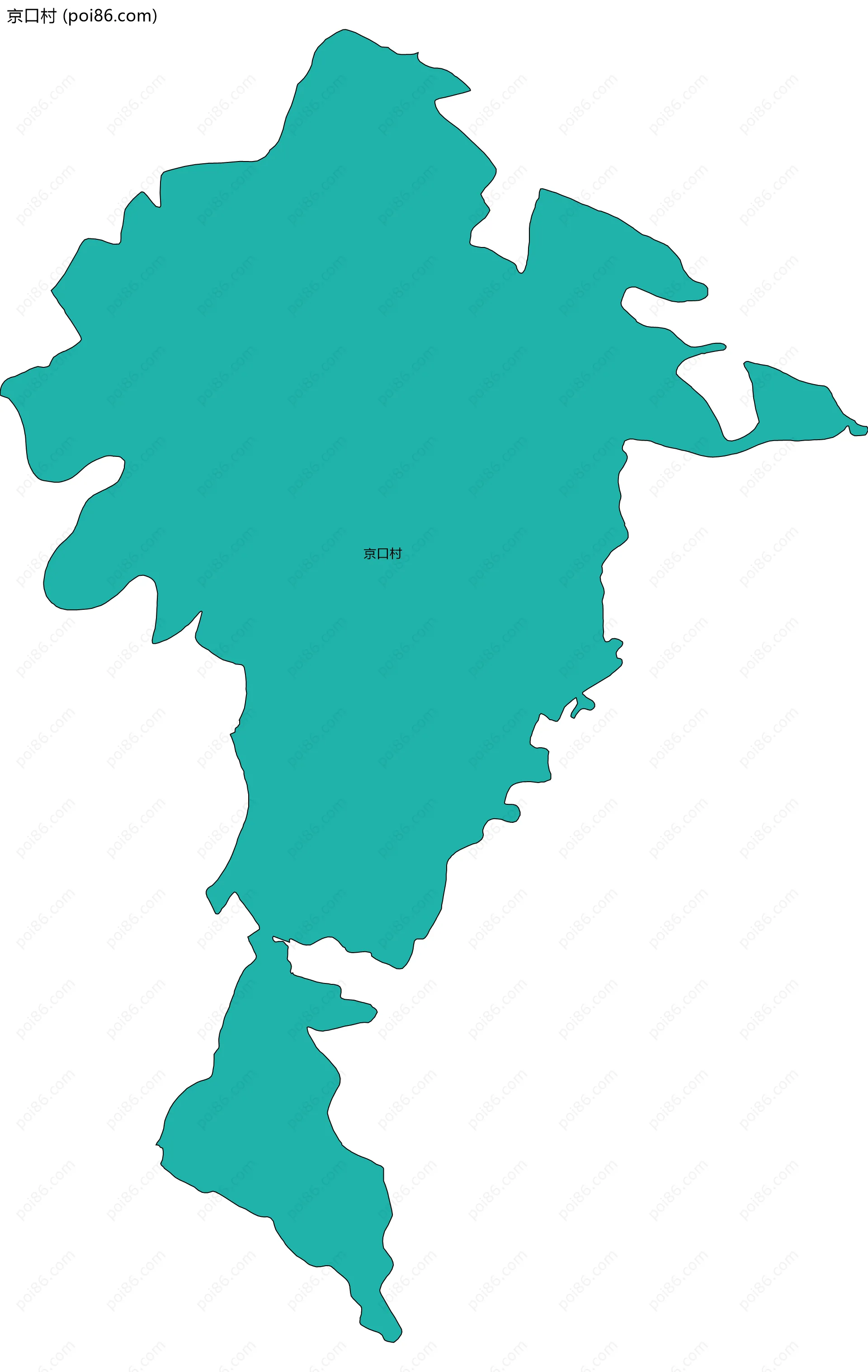 京口村边界地图