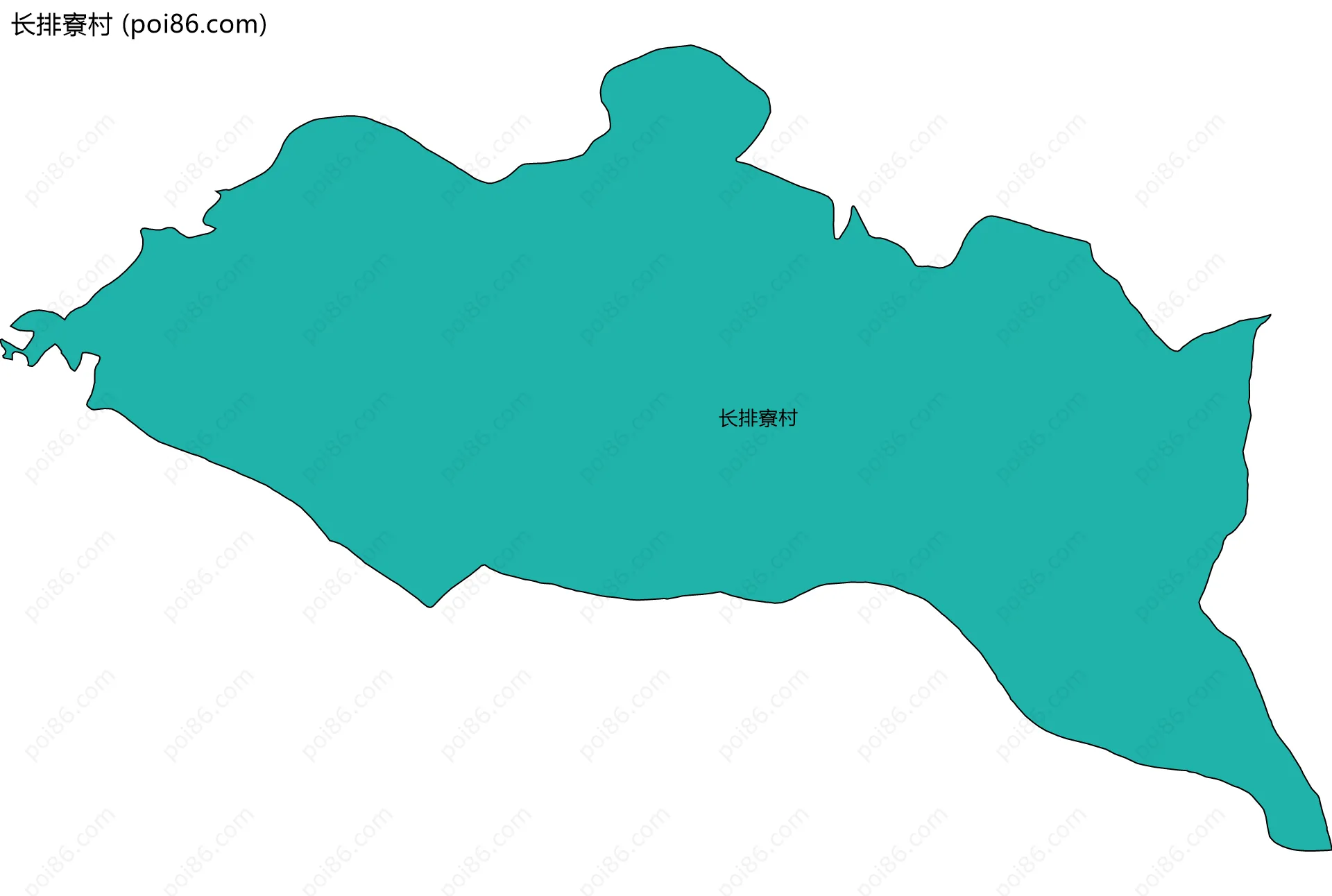长排寮村边界地图
