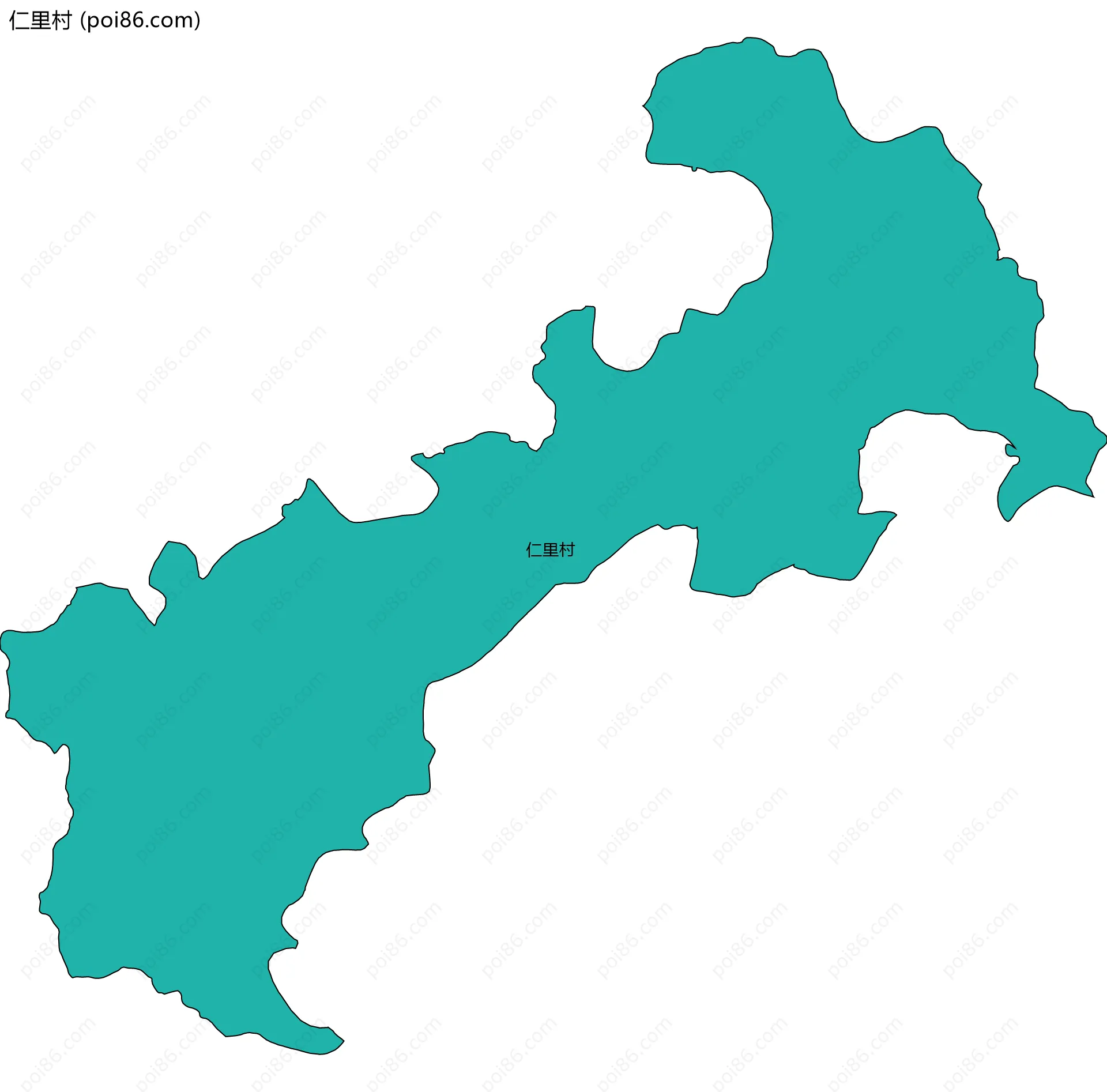 仁里村边界地图