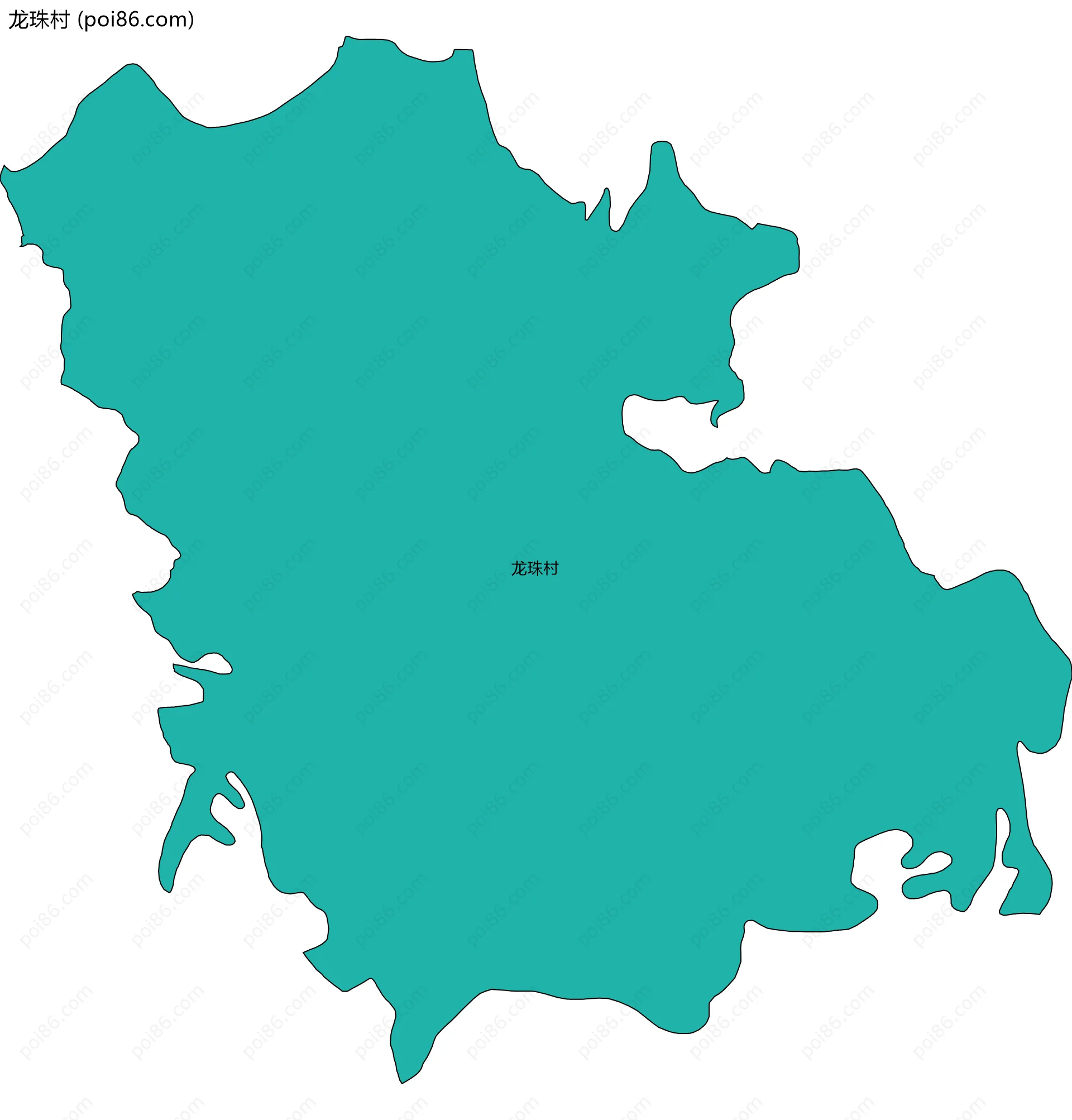 龙珠村边界地图