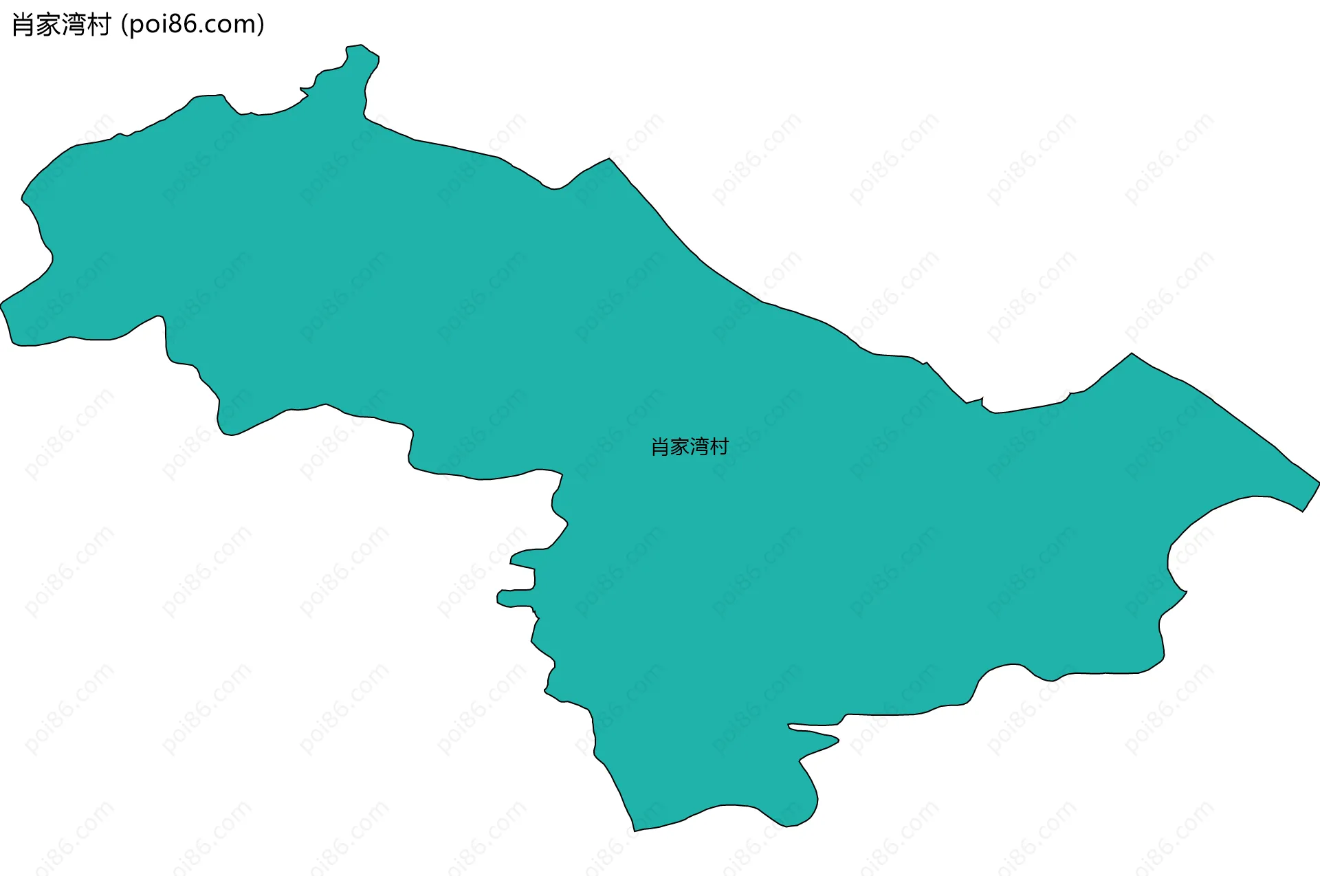 肖家湾村边界地图