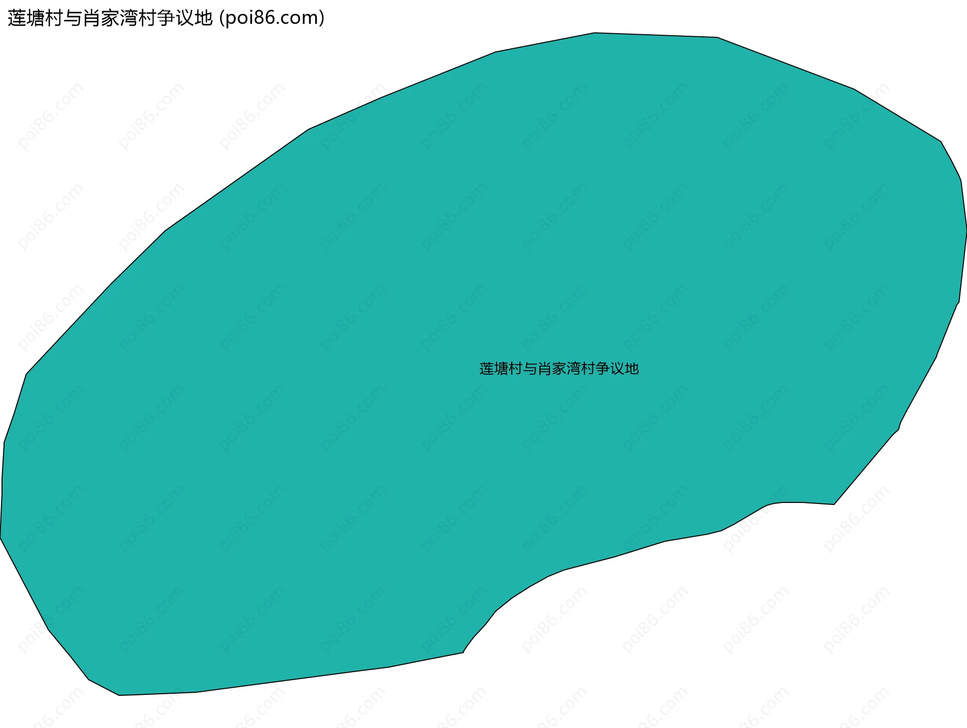 莲塘村与肖家湾村争议地边界地图