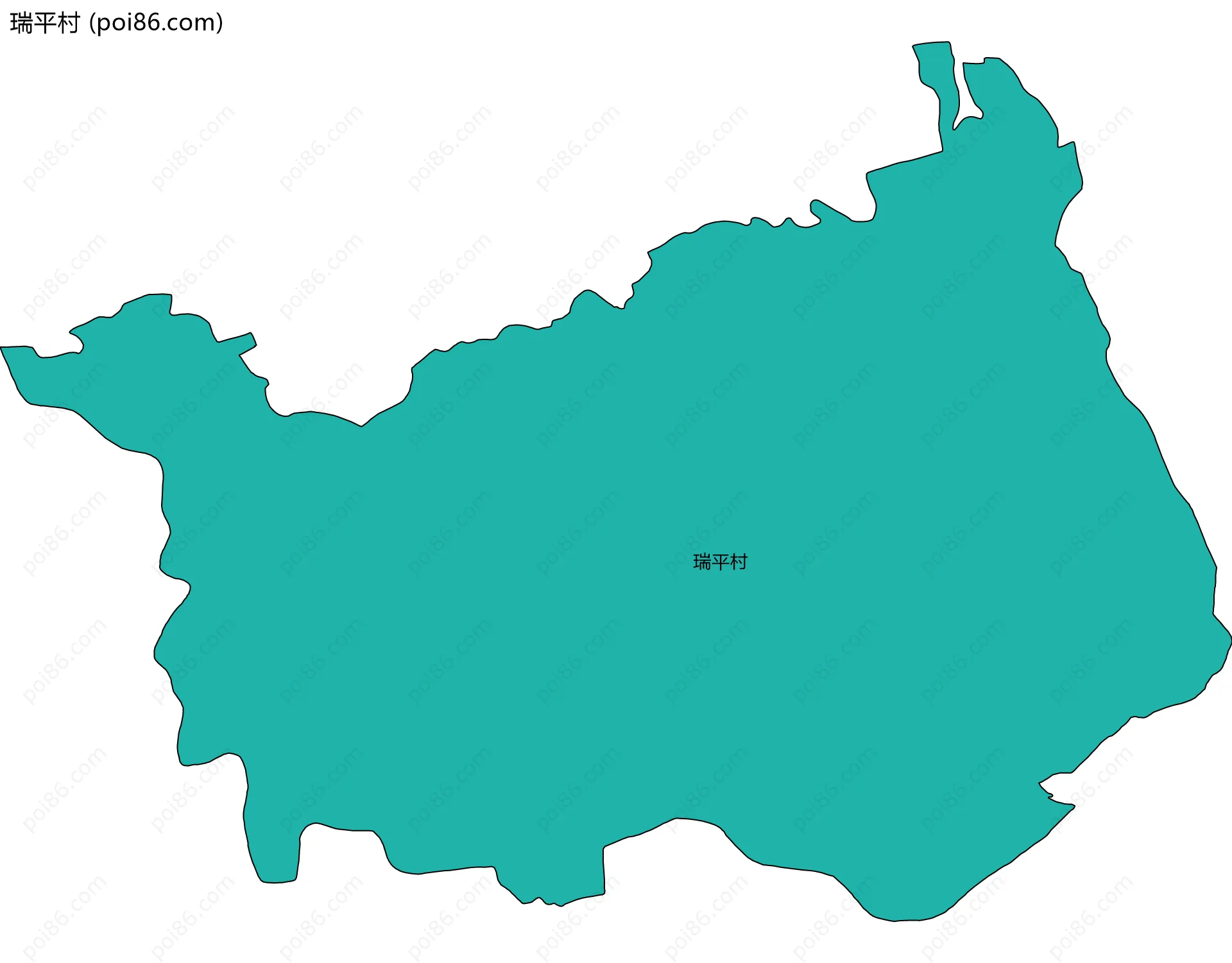 瑞平村边界地图