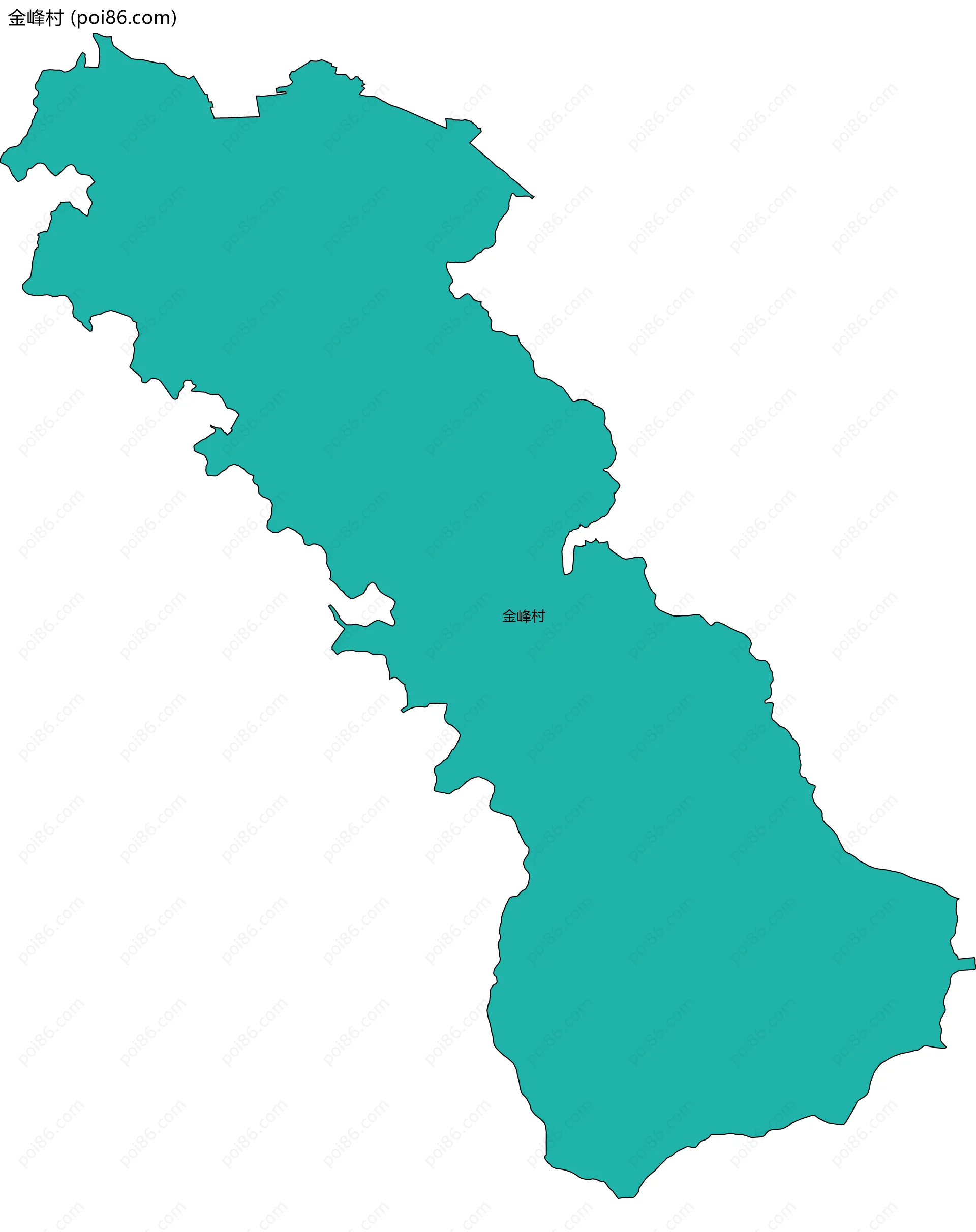 金峰村边界地图