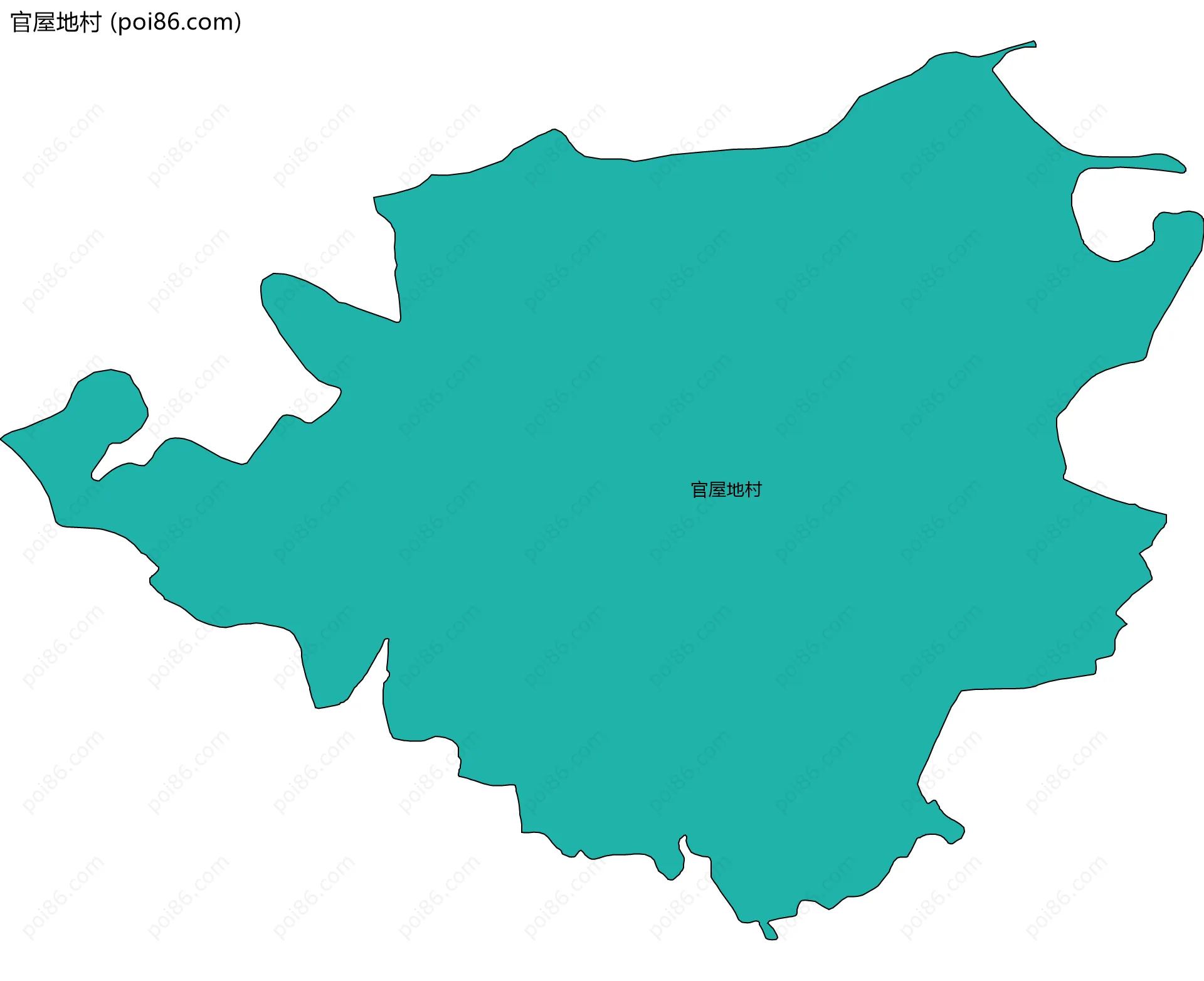 官屋地村边界地图