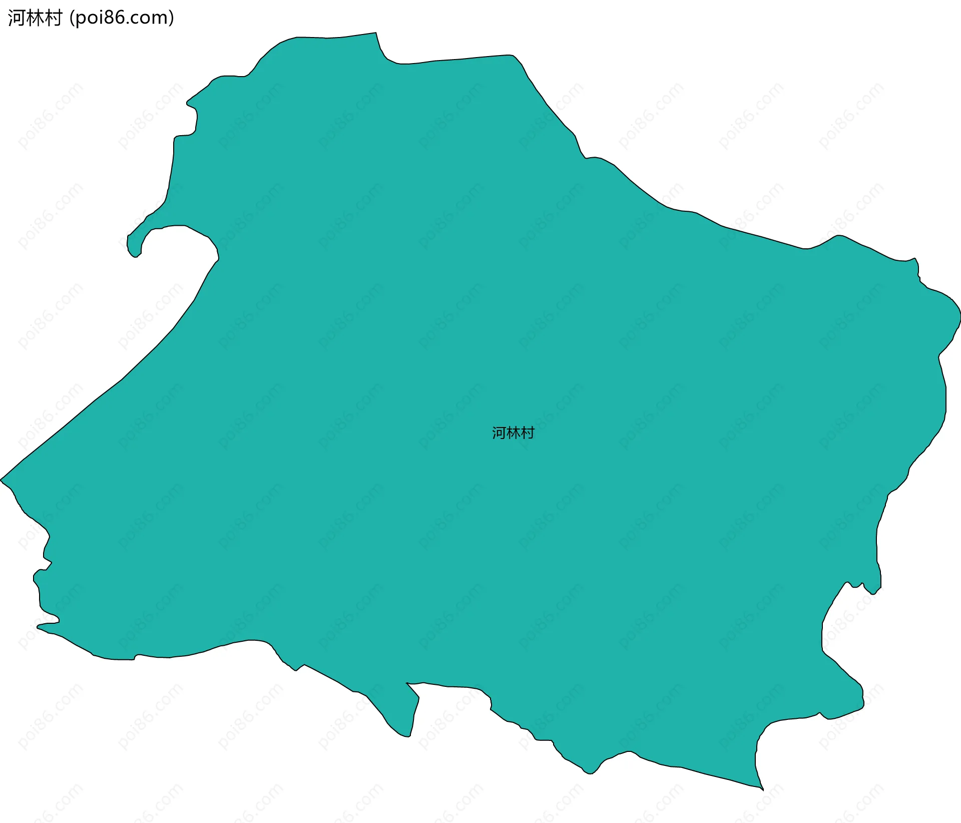 河林村边界地图