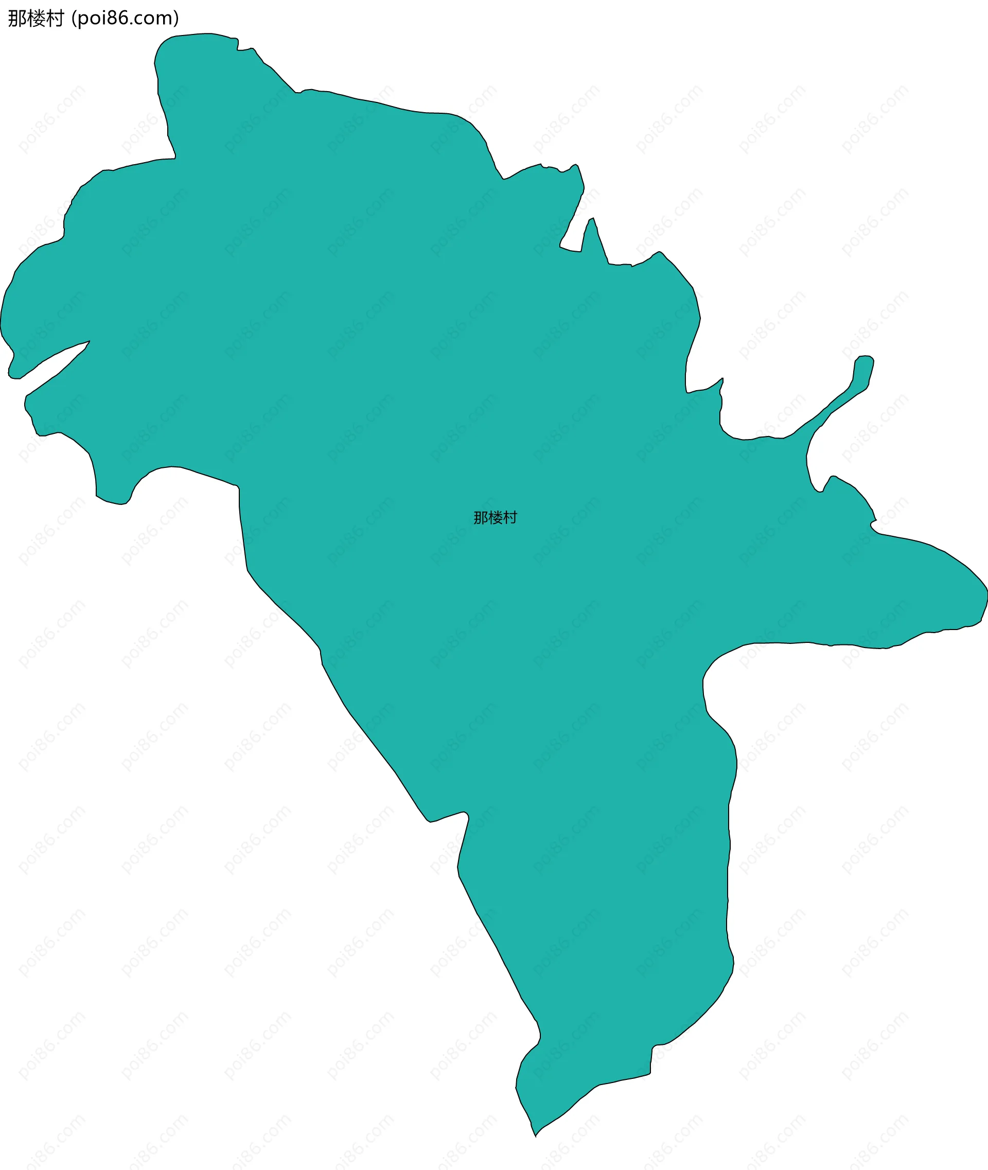 那楼村边界地图