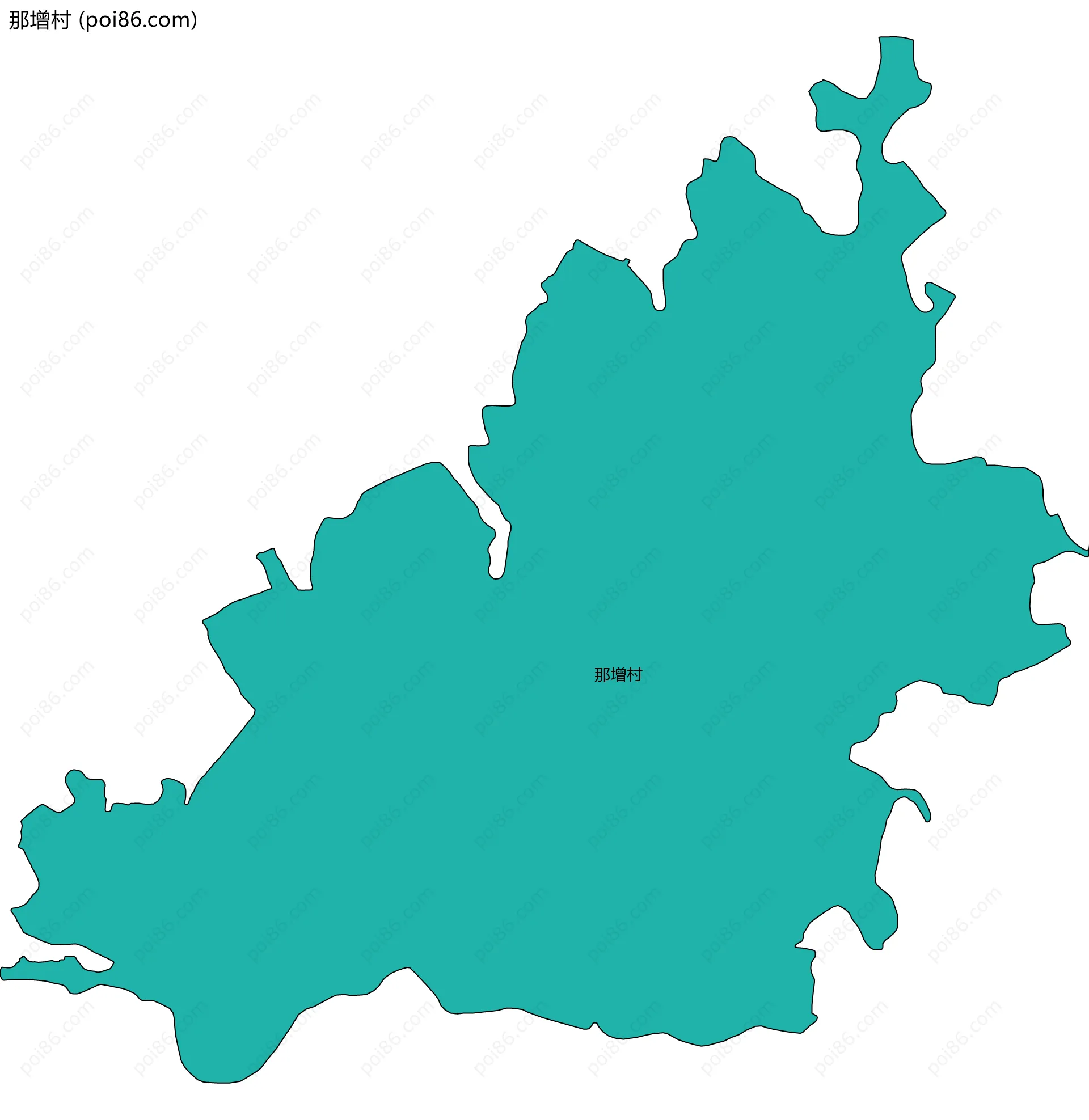 那增村边界地图