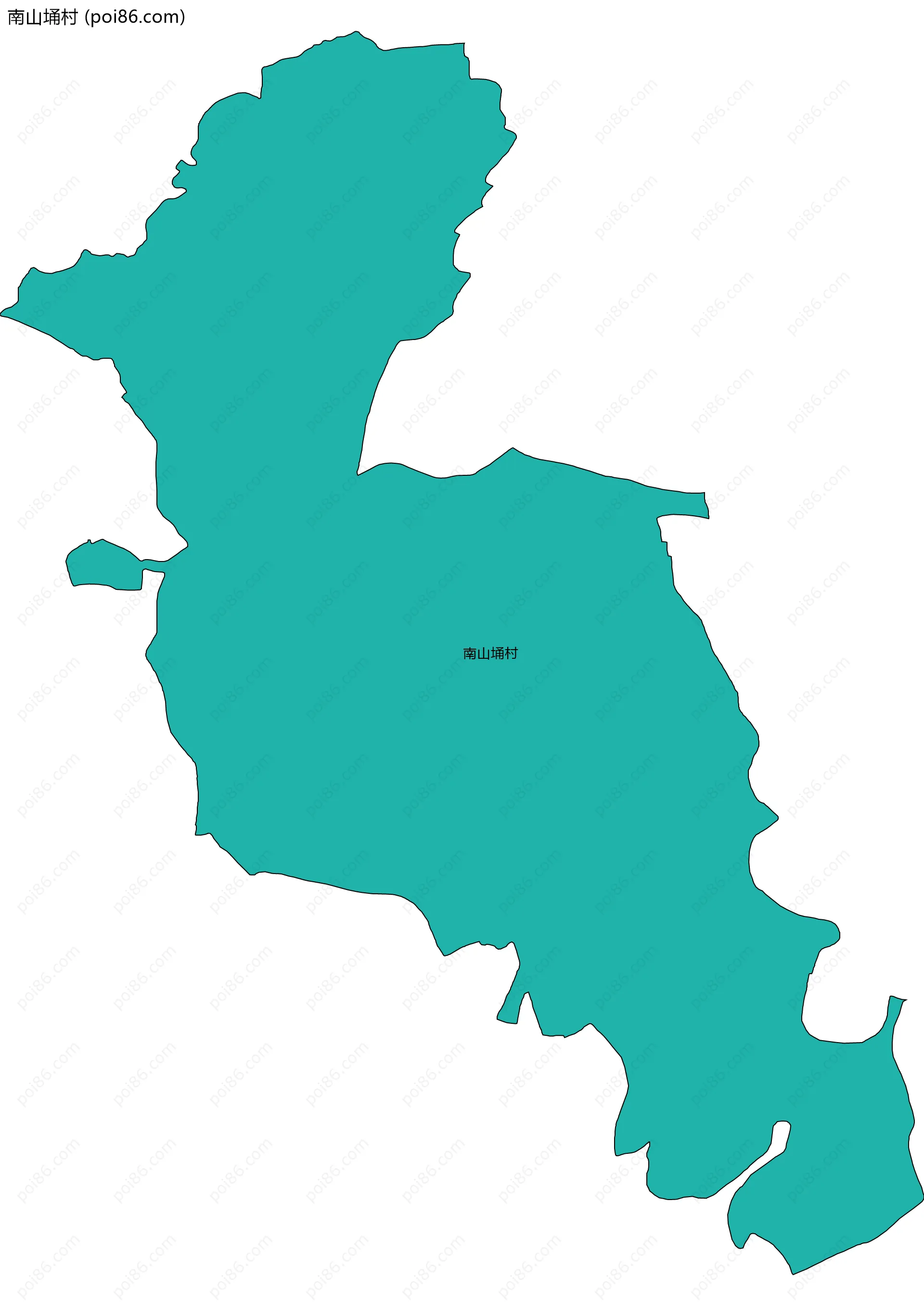 南山埇村边界地图