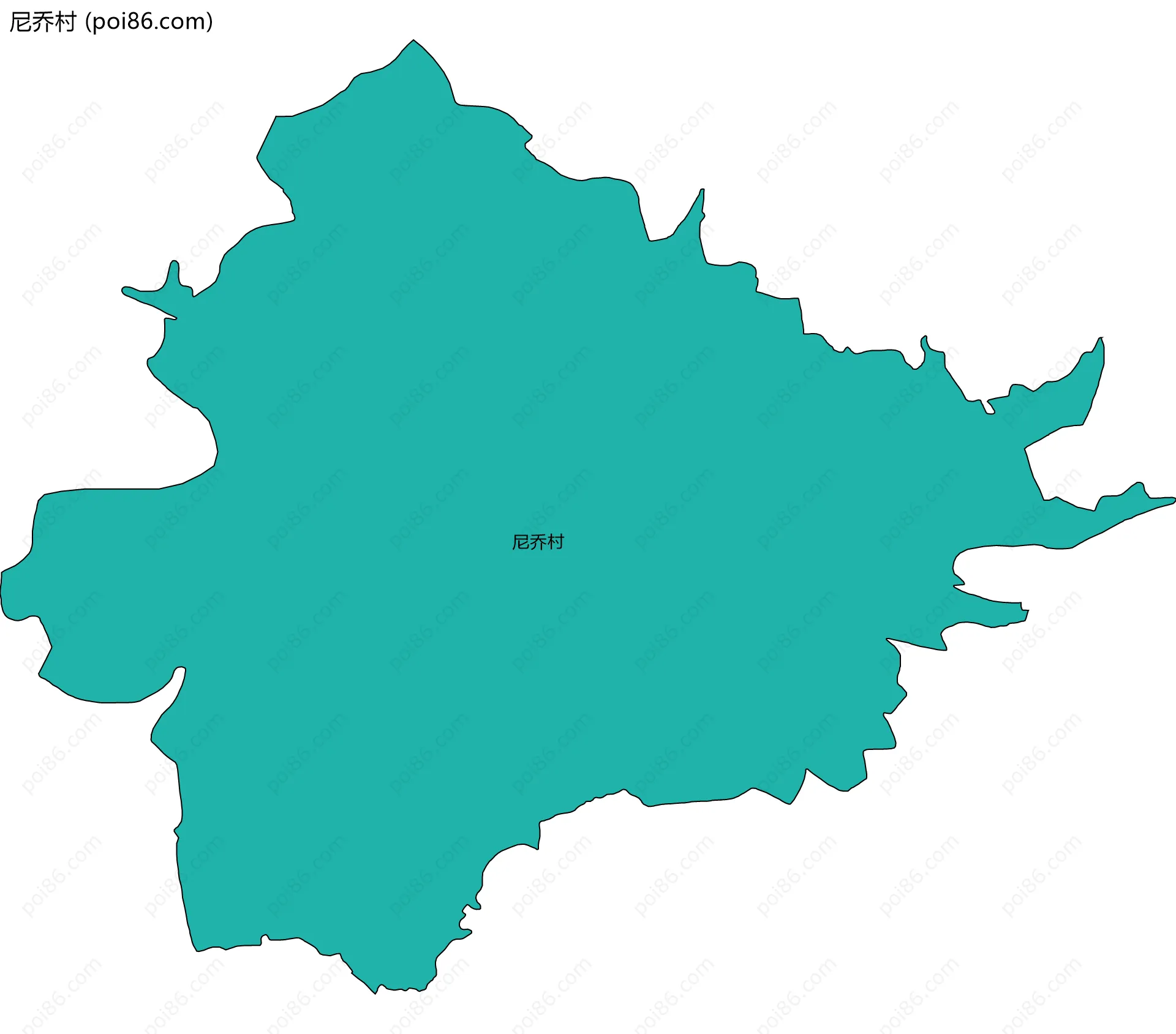 尼乔村边界地图