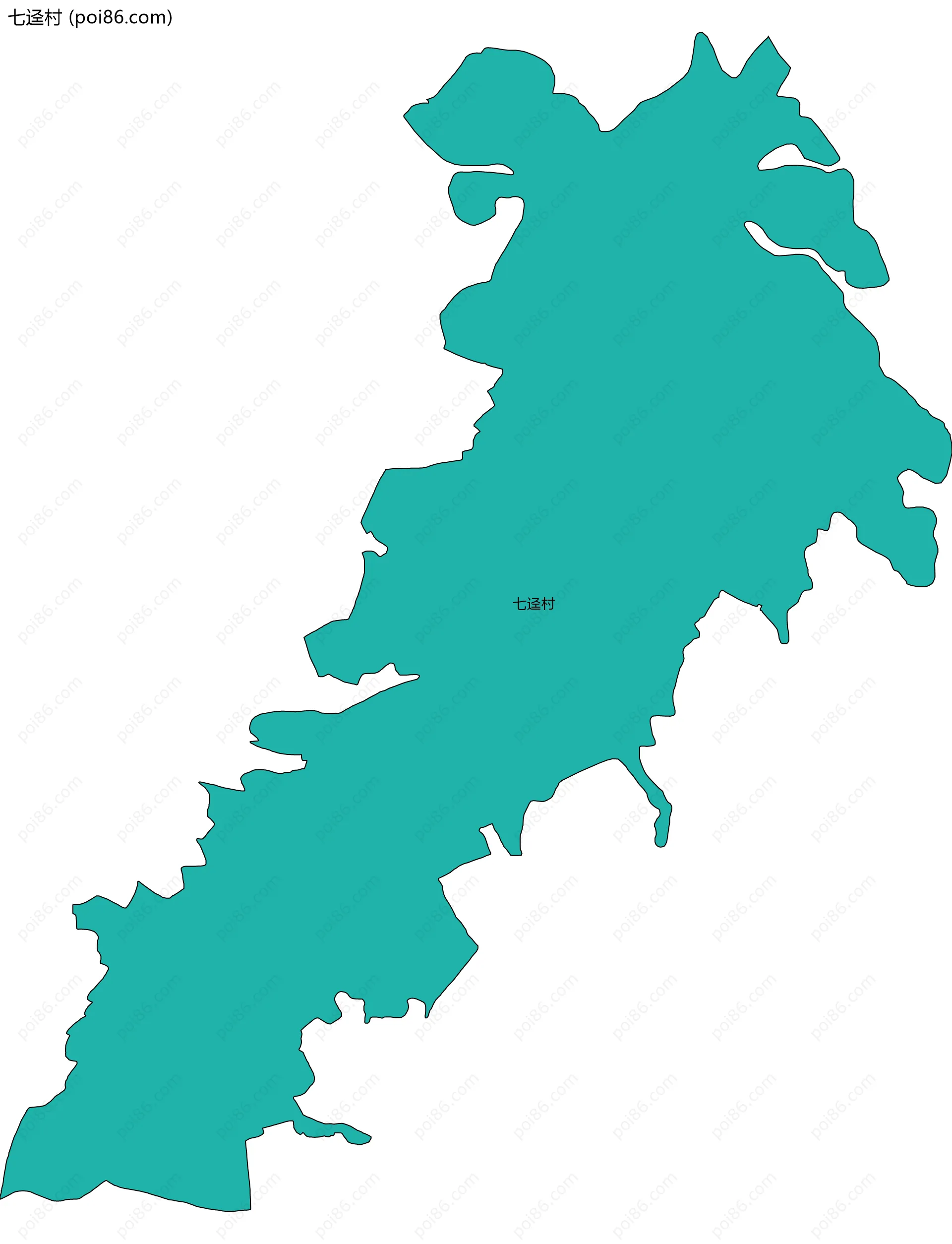 七迳村边界地图