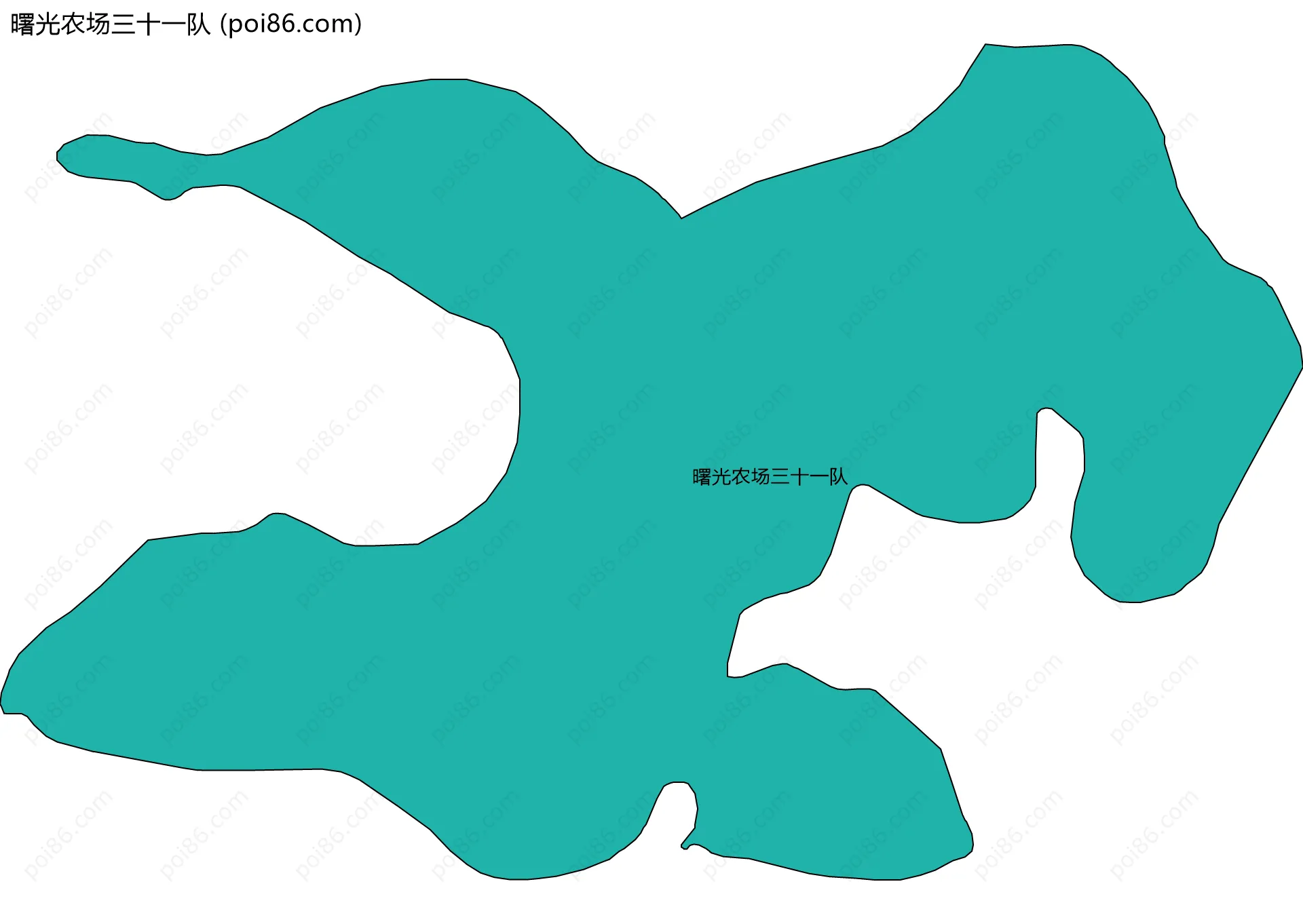 曙光农场三十一队边界地图
