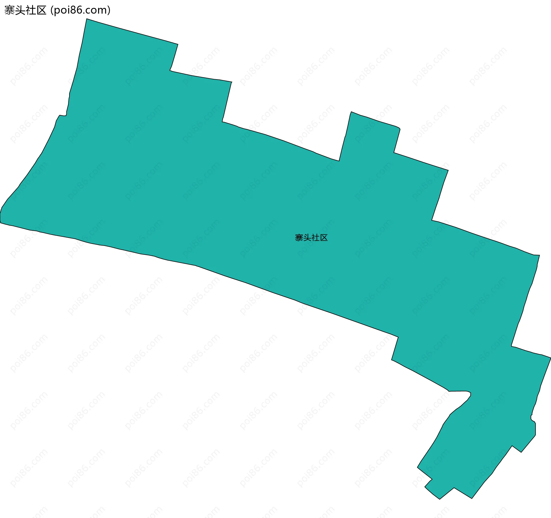 寨头社区边界地图