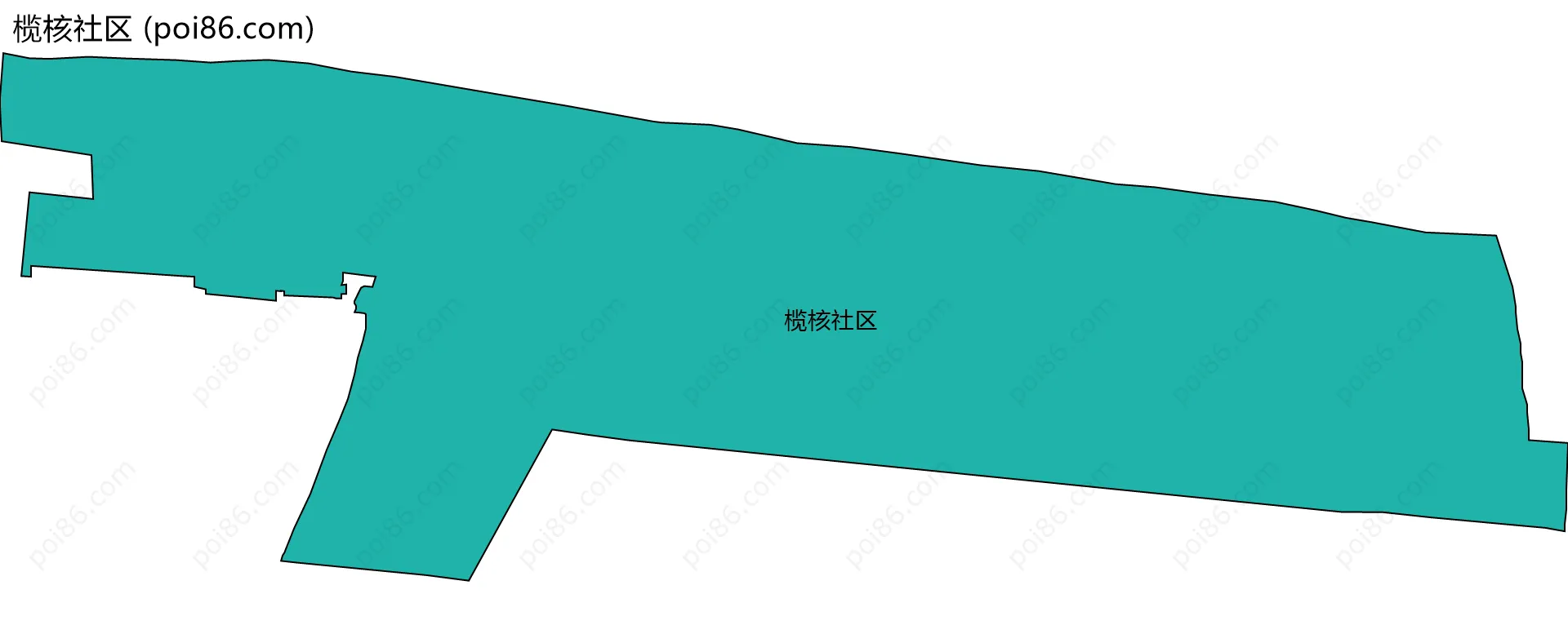 榄核社区边界地图