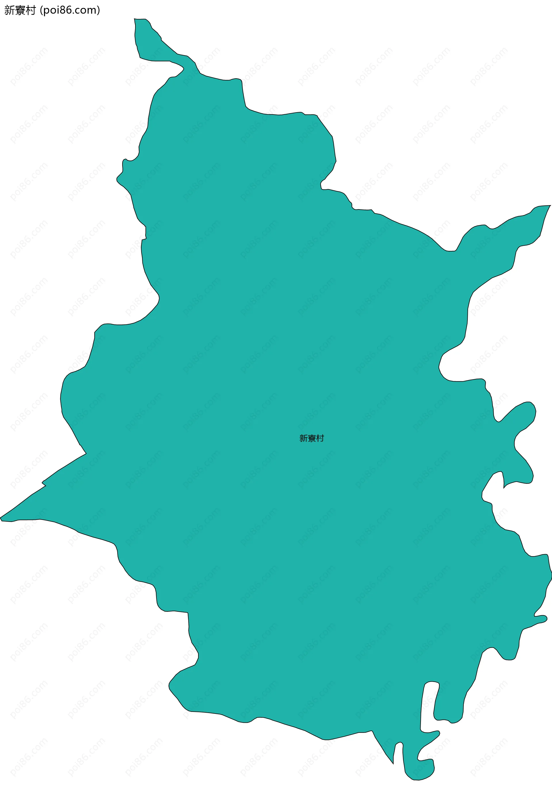 新寮村边界地图