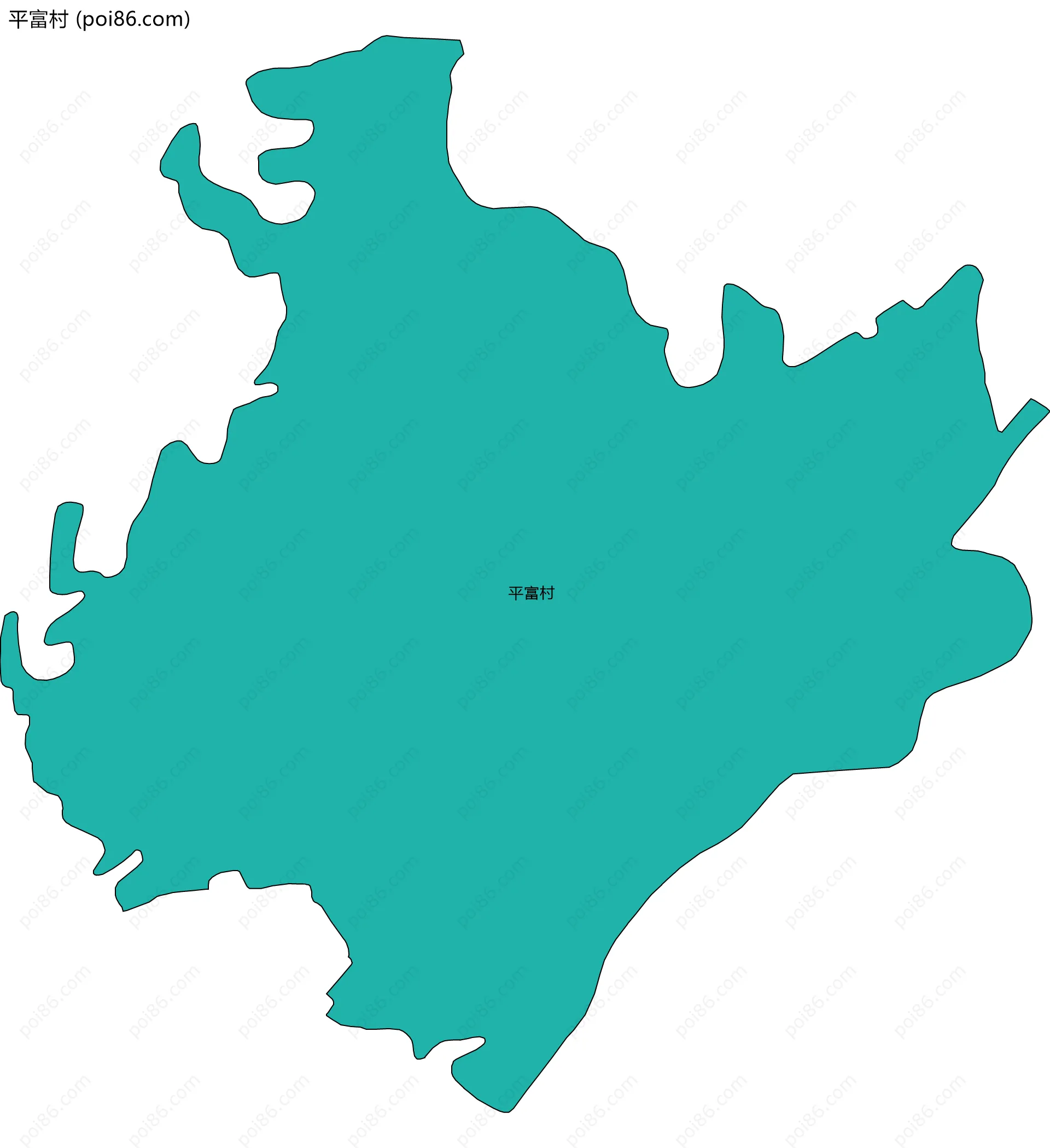 平富村边界地图