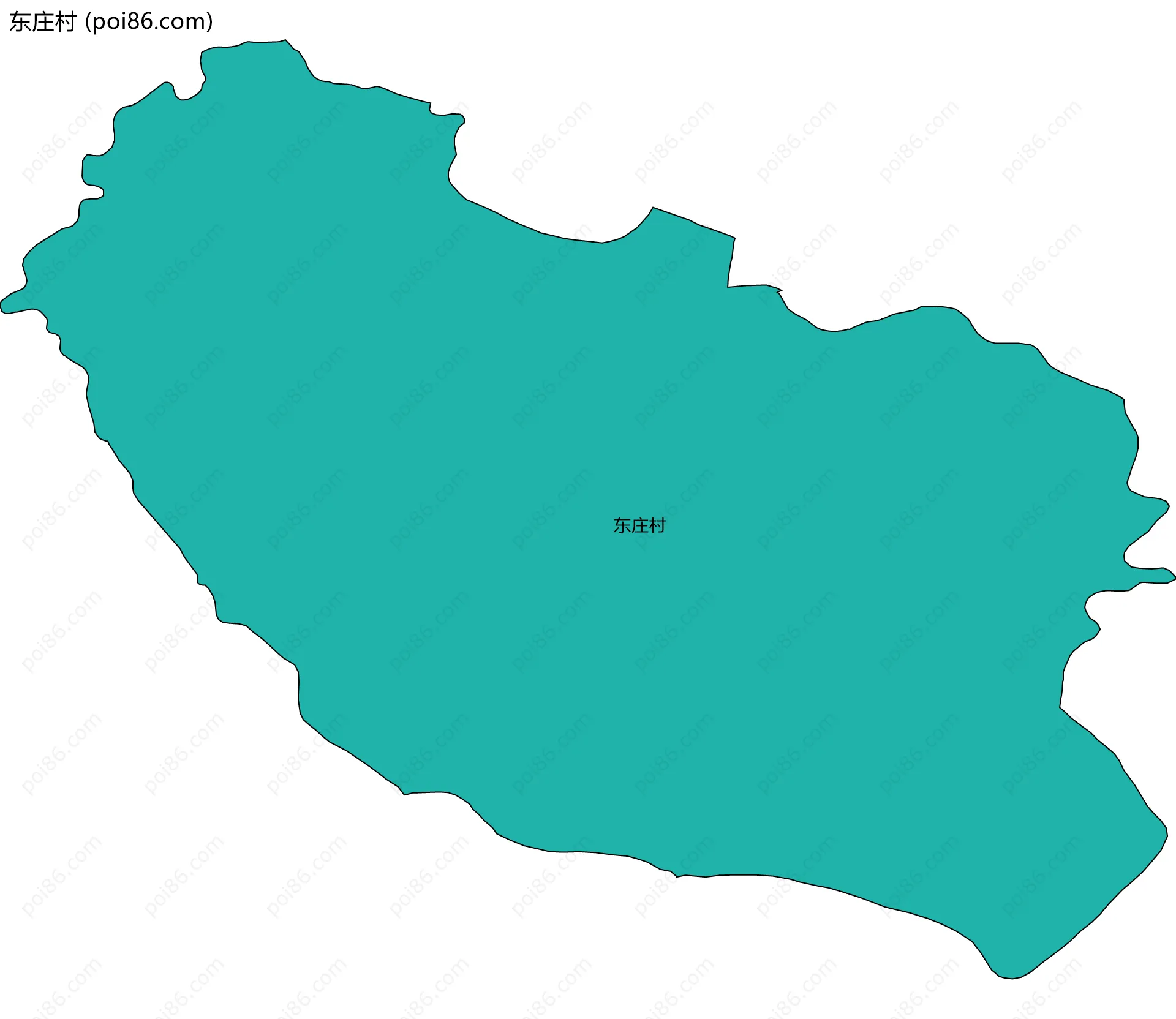 东庄村边界地图